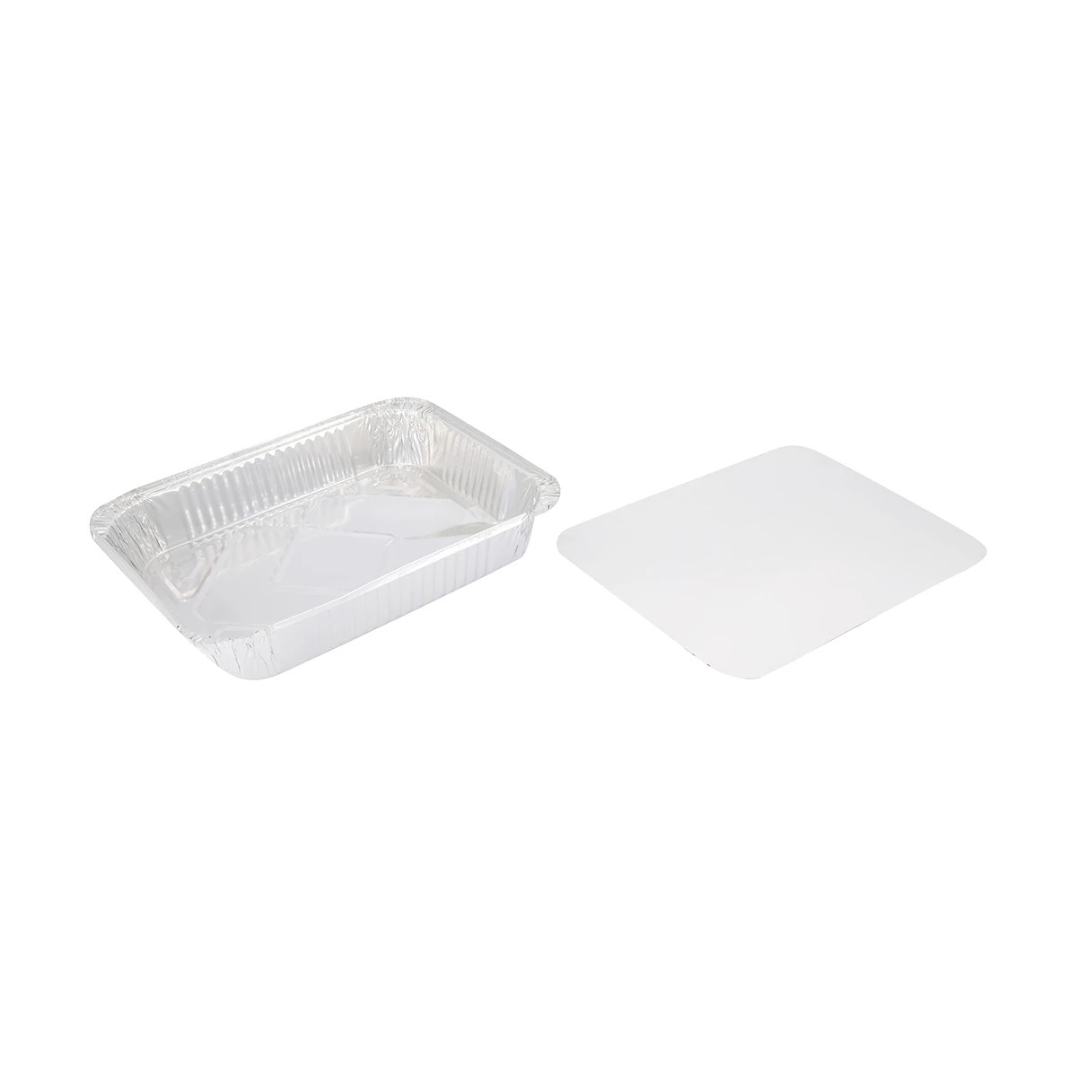 1 2 Pack Aluminium Roasting Trays with Lids, 1 of 7