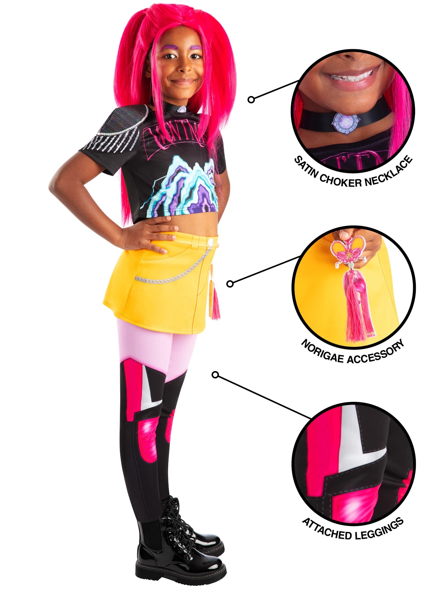 4 KPop Demon Hunters Mira Kids Costume - Ages 7-8, 4 of 8