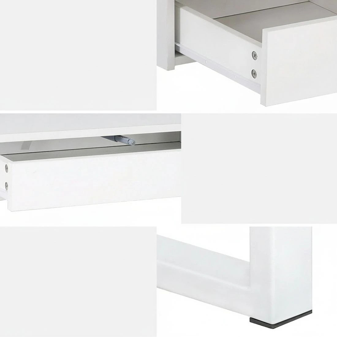 5 Artiss Computer Desk Office Study Desks Table Drawer Bookshelf - White, 5 of 5