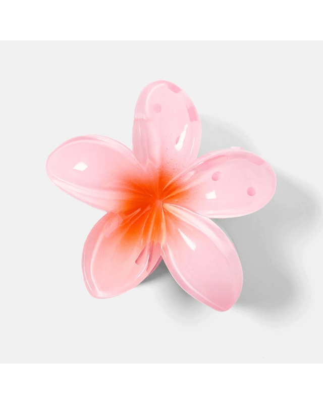 Pink Frangipani Claw Hair 