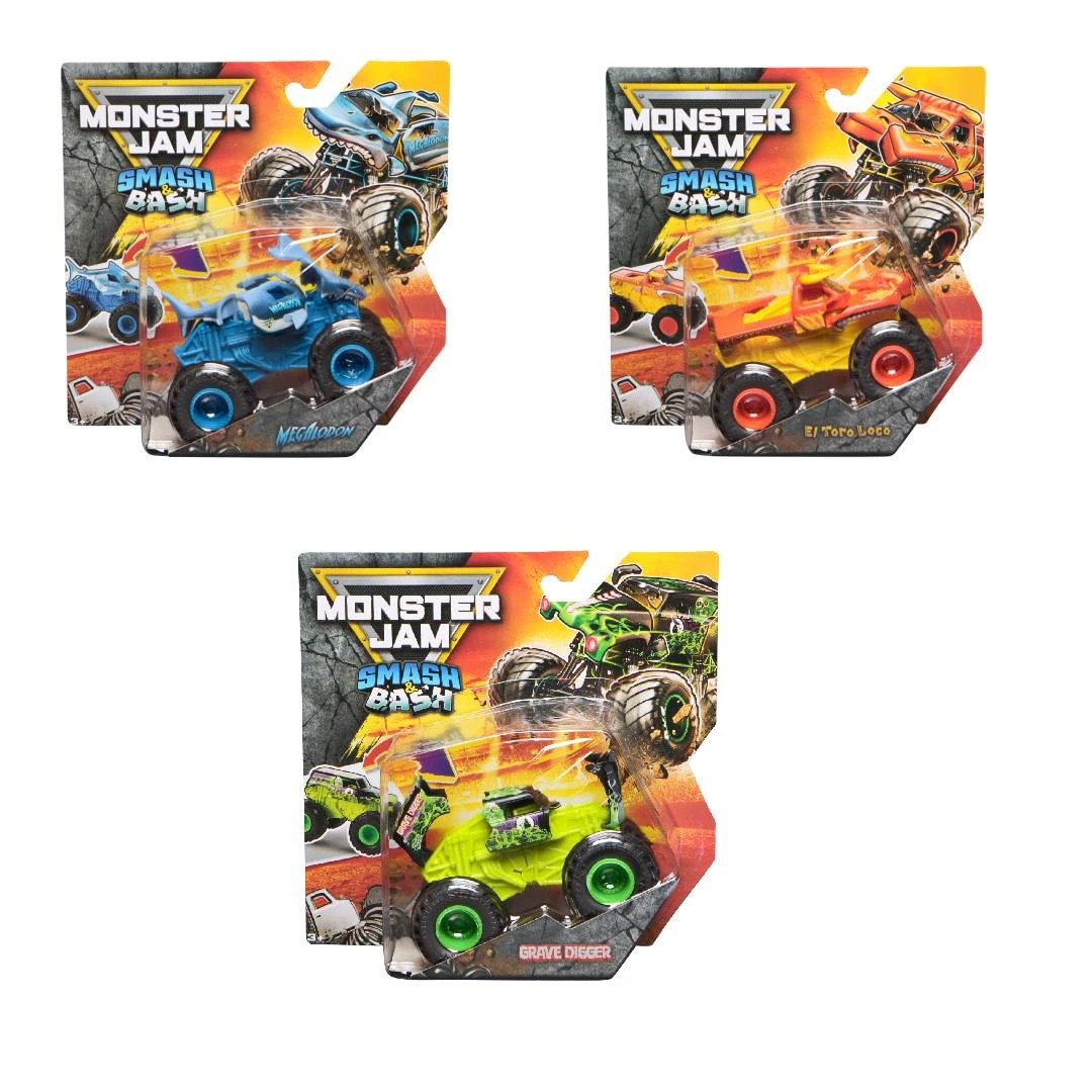 1 Monster Jam 1:64 Smash & Bash Truck - Assorted, 1 of 4