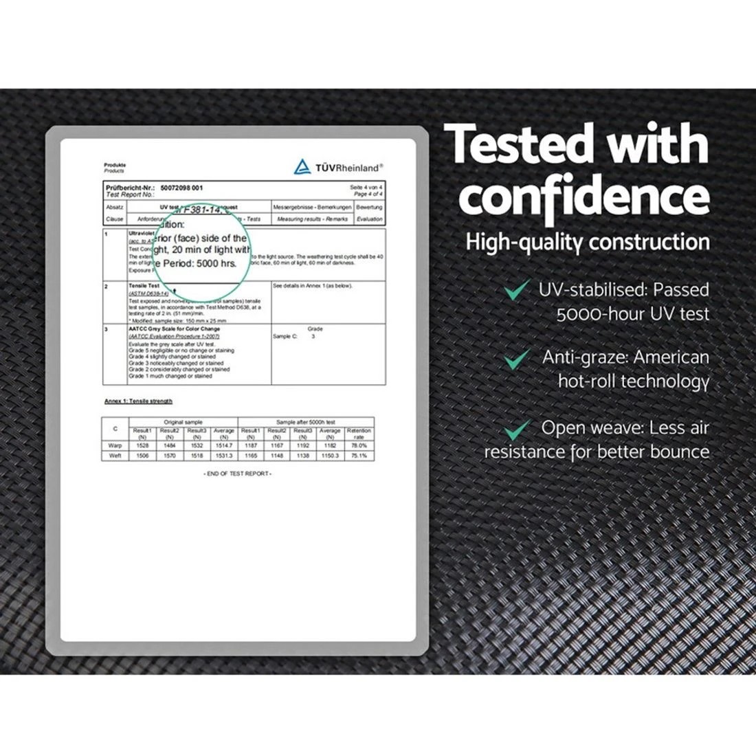 3 Everfit 12FT Trampoline for Kids w/ Ladder Enclosure Safety Net Pad Gift Round - Multi, 3 of 8