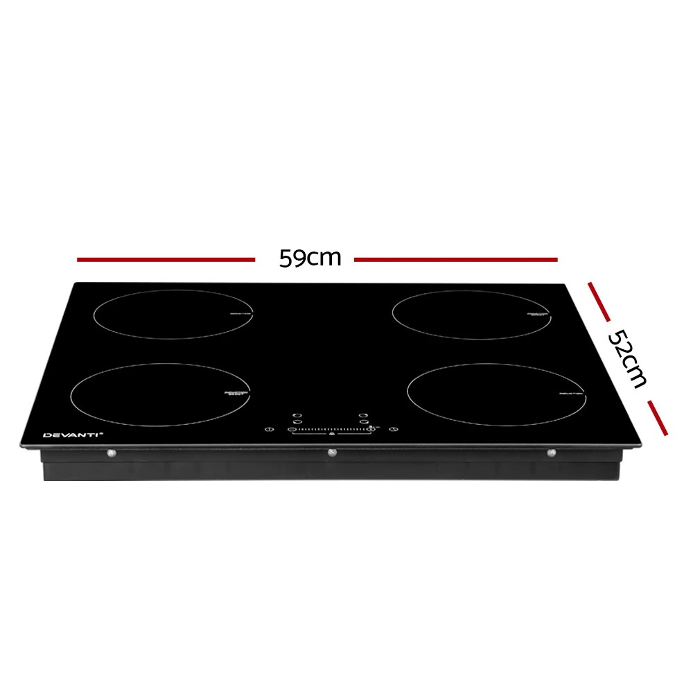 2 Devanti Induction Cooktop 60cm Electric Cooker - Black, 2 of 6
