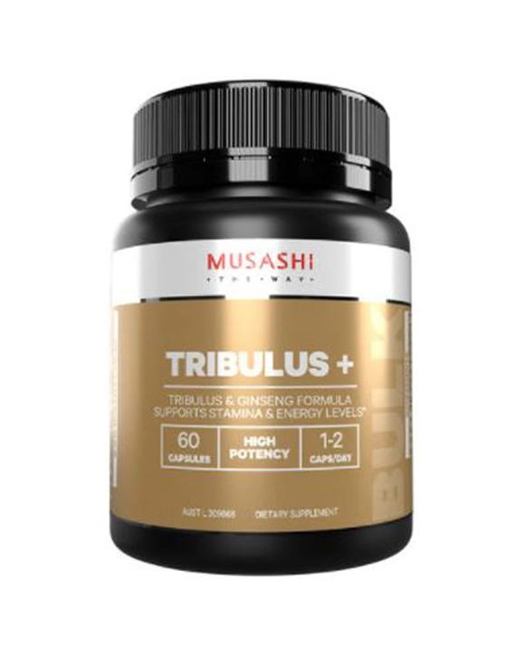 Musashi 60pc Tribulus Plus Herbal Stamina Energy Support Capsules