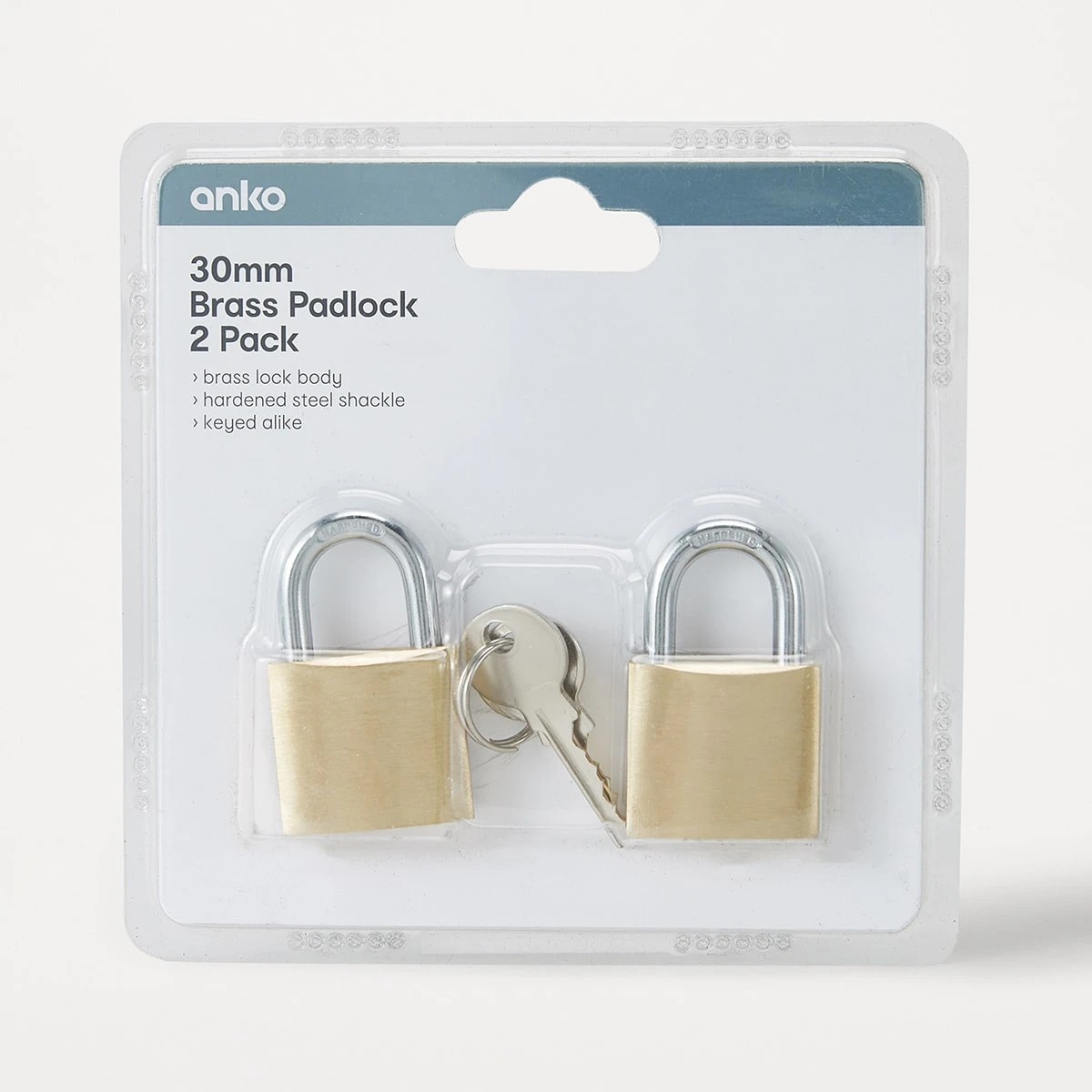 5 2 Pack Padlock - 30mm, 5 of 5