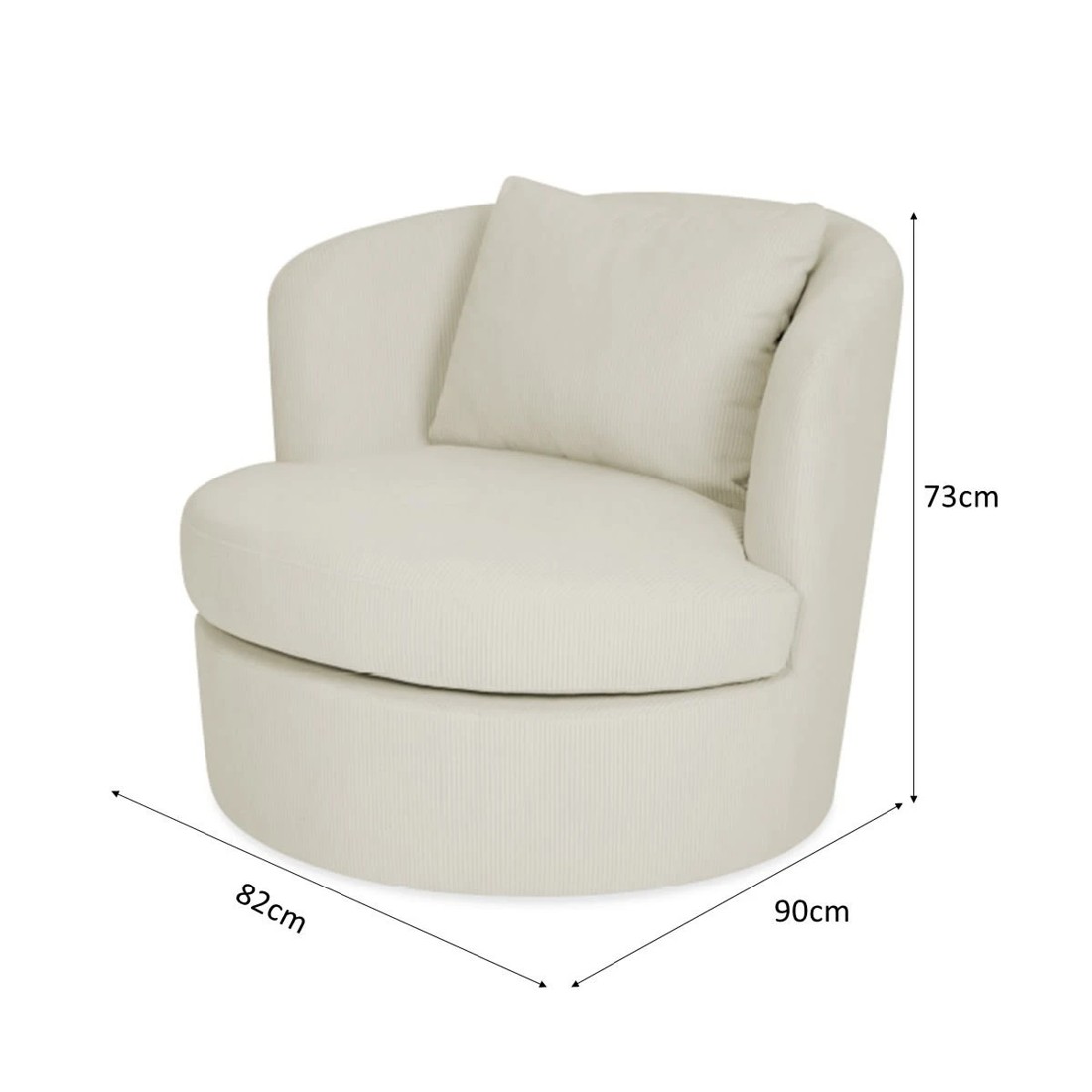 8 Cord Swivel Chair, 8 of 8