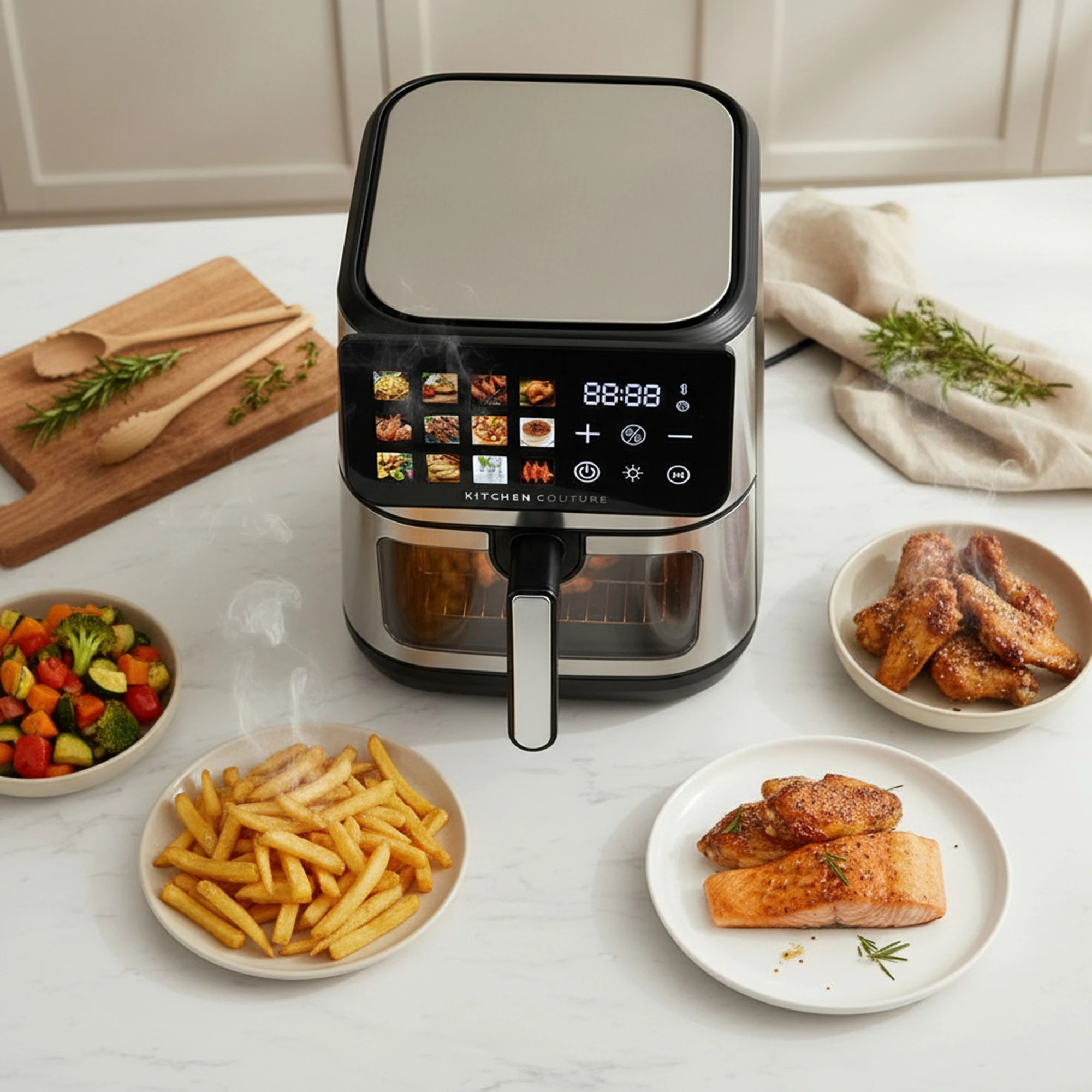 5 Kitchen Couture 8.5L Big Screen view Air Fryer - Grey, 5 of 7
