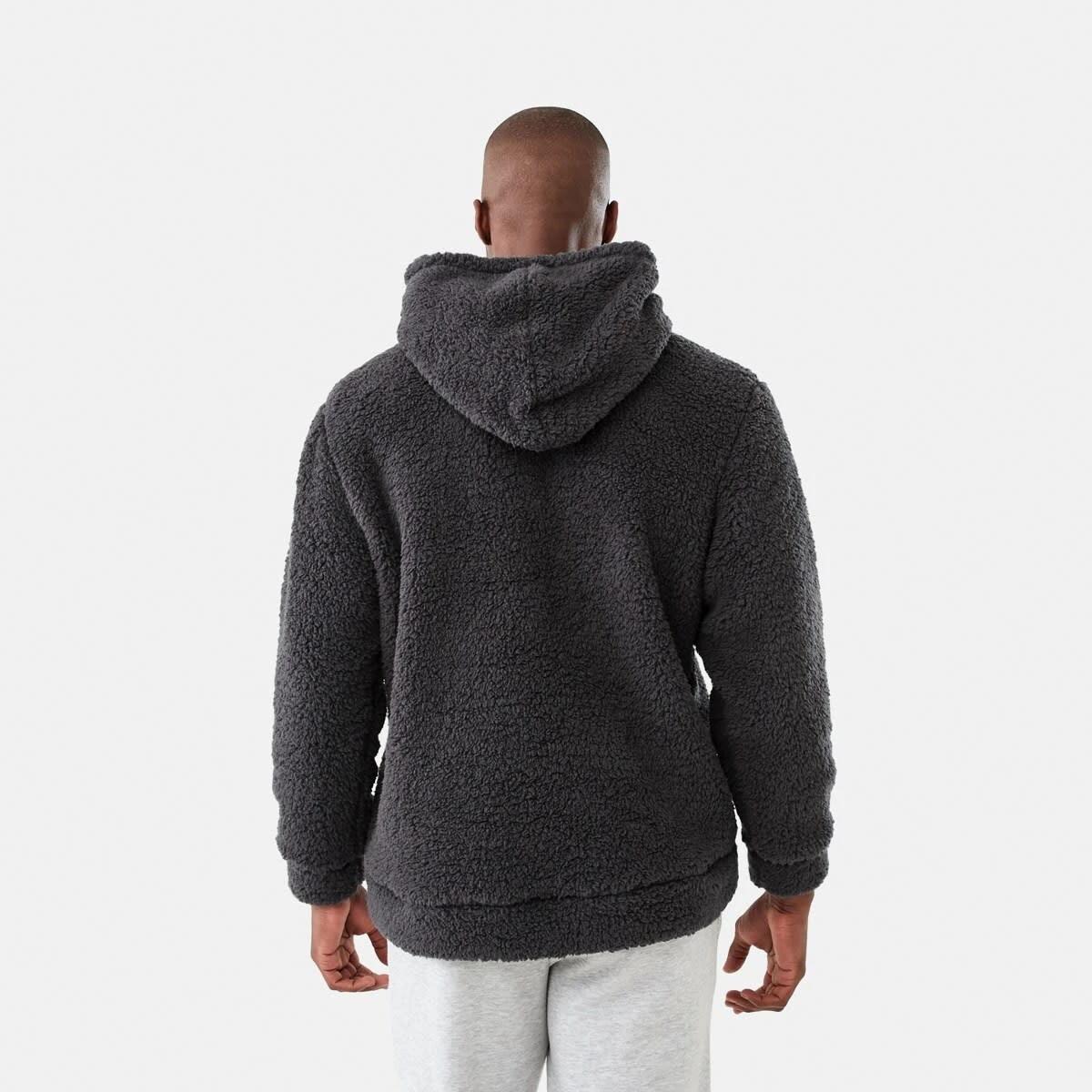 3 Long Sleeve Sherpa Hoodie Charcoal, 3 of 6