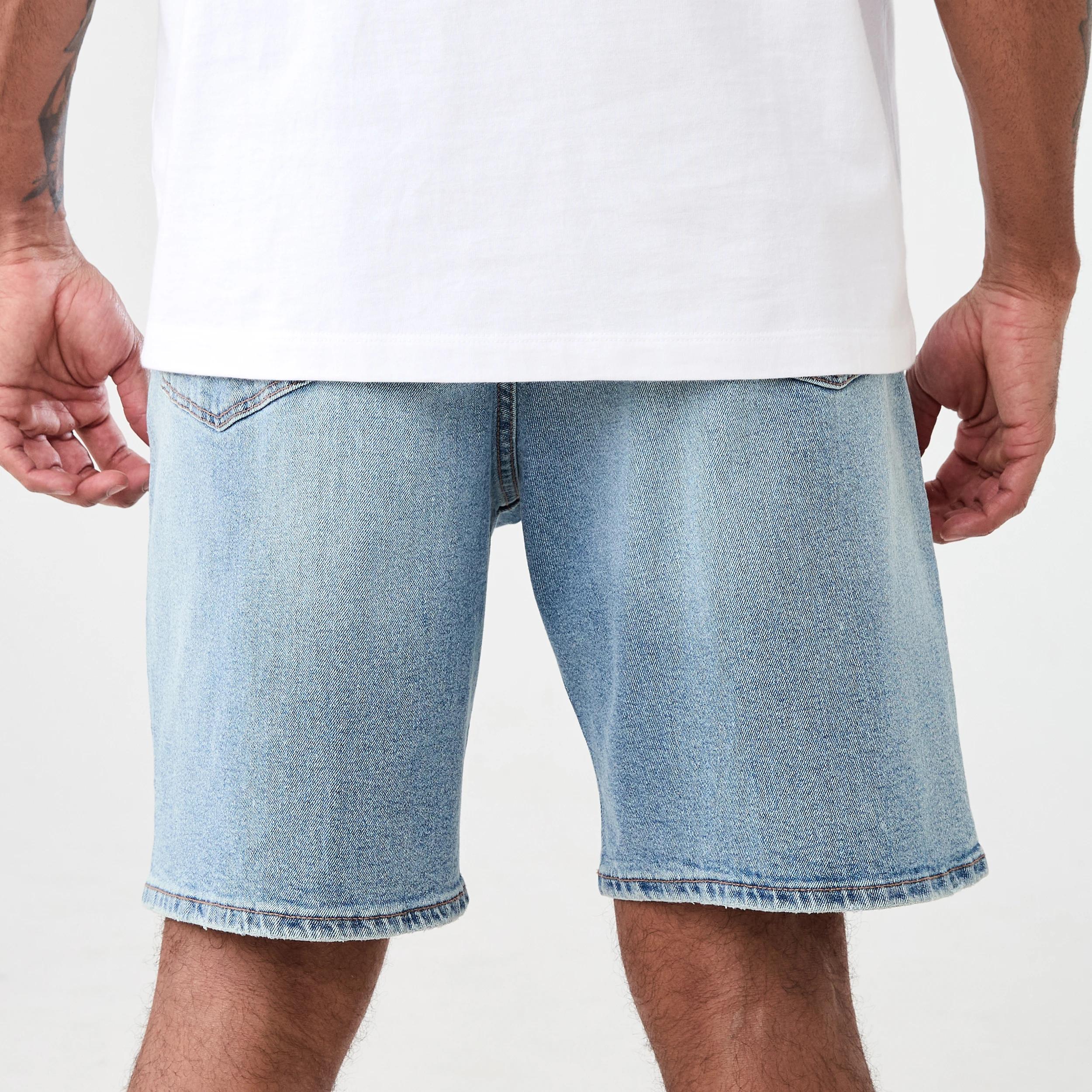 3 Slim Denim Shorts LIGHT WASH, 3 of 6