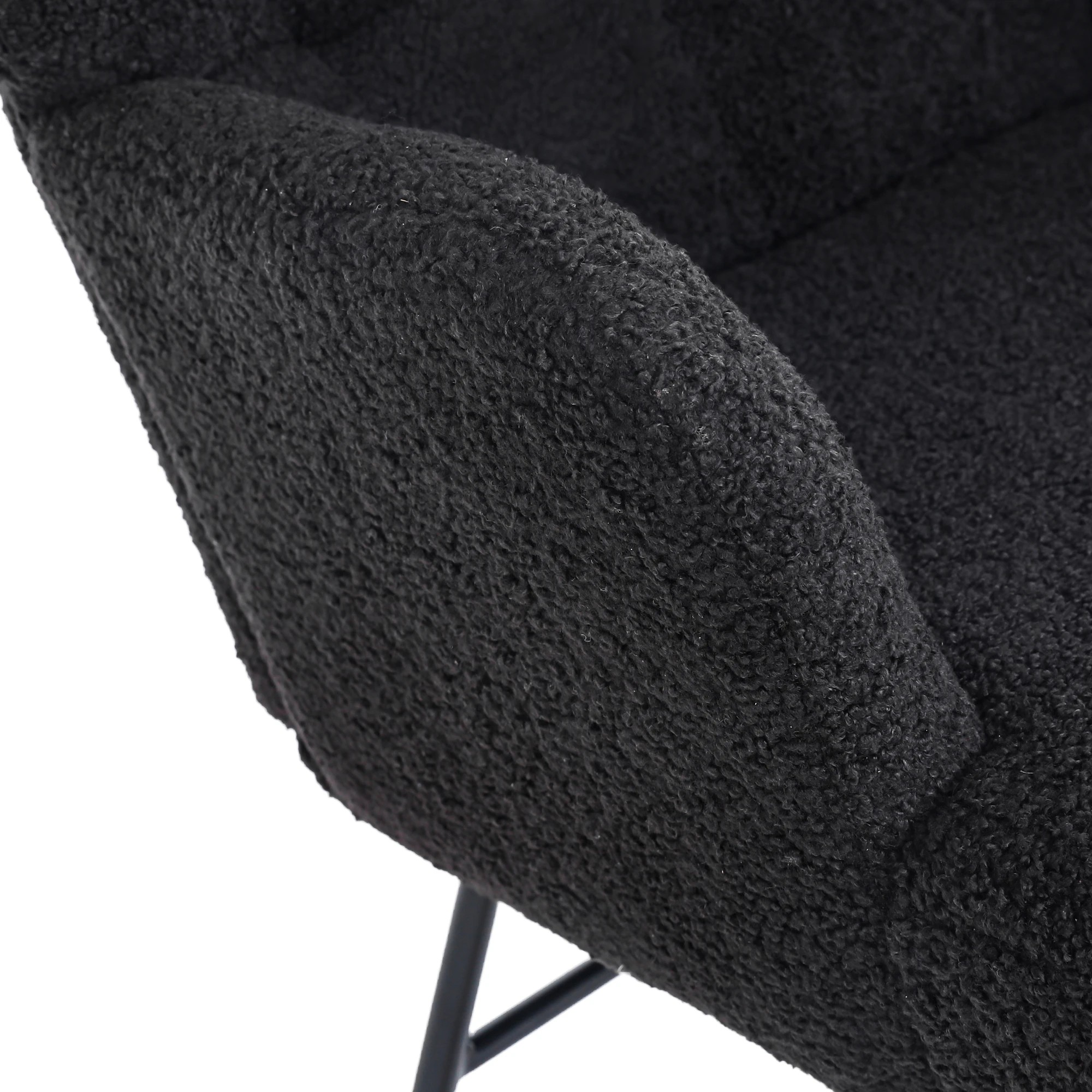 6 Levede Rocking Chair Nursery Rocker Accent Tub Boucle Armchair Lounge Fleece, 6 of 7