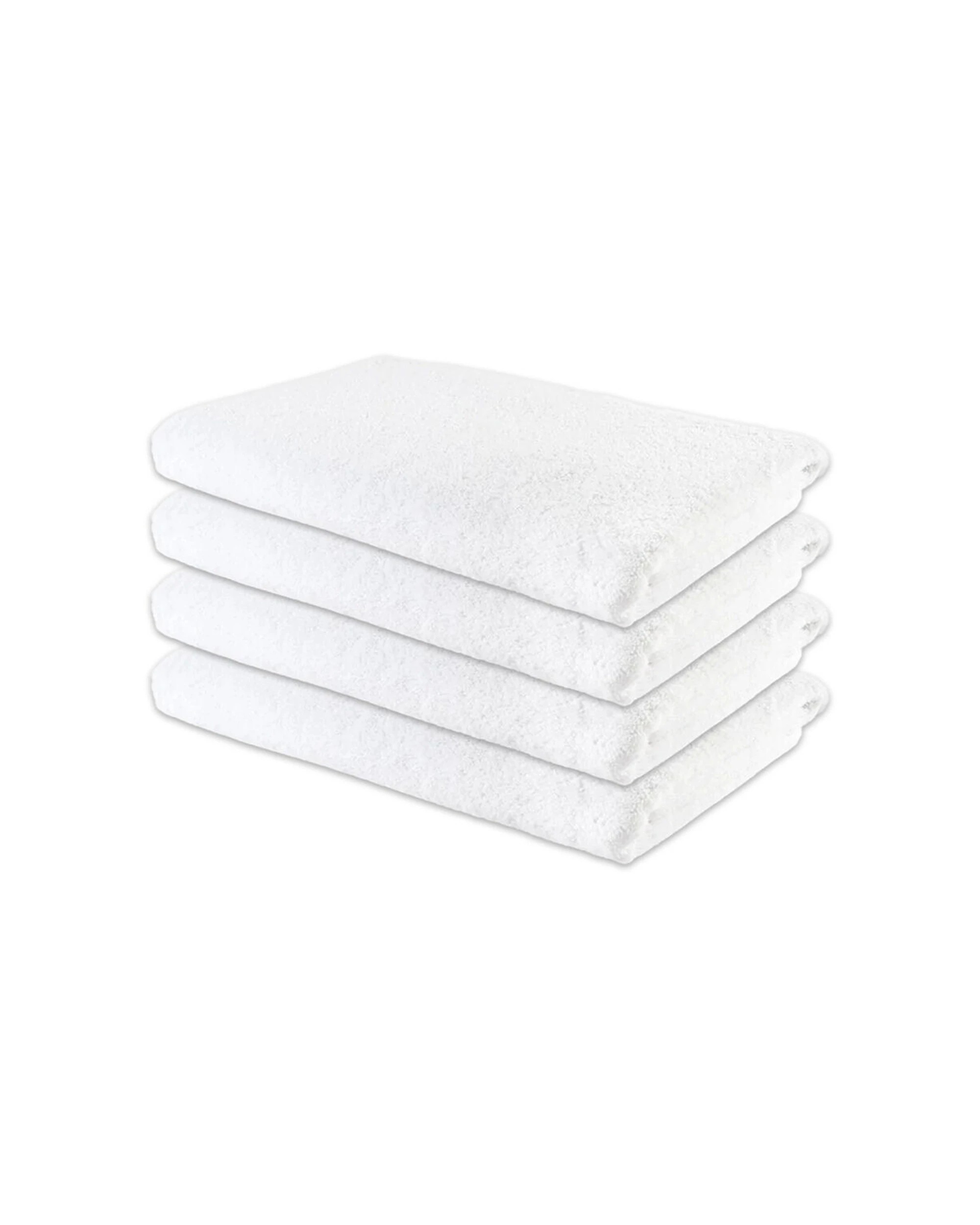 1 Jason Commercial J-Dry Supreme Bath Sheet 90x180cm 4PK 500GSM - White, 1 of 5
