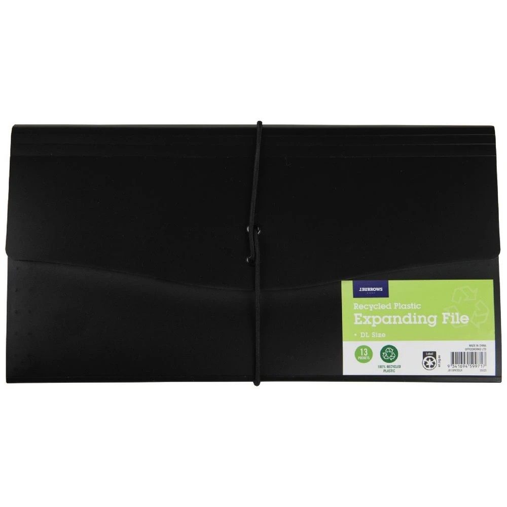 1 J.Burrows DL File 13 Pockets Black, 1 of 2