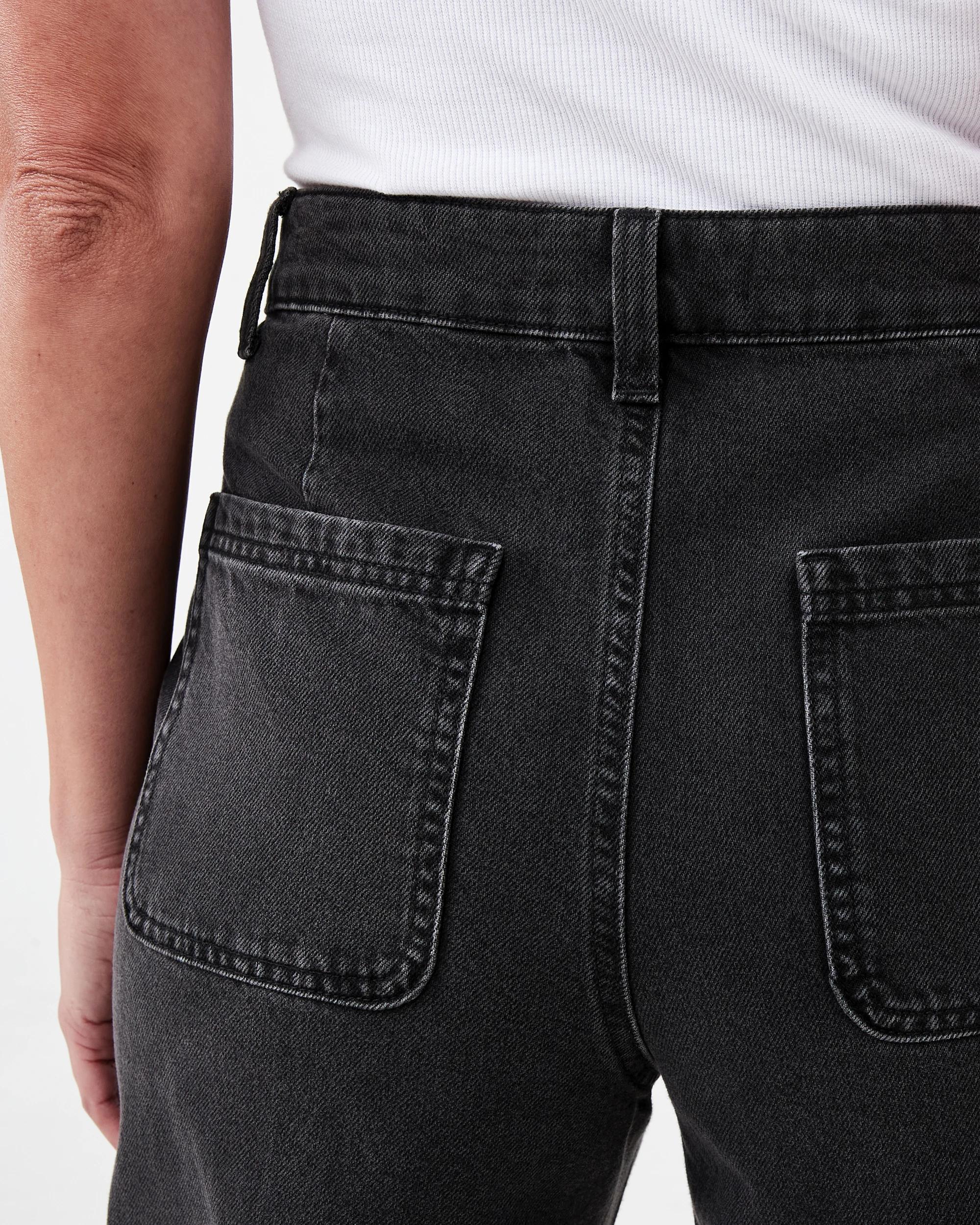 8 Wide Leg Pocket Jeans Blk Wash, 8 of 9