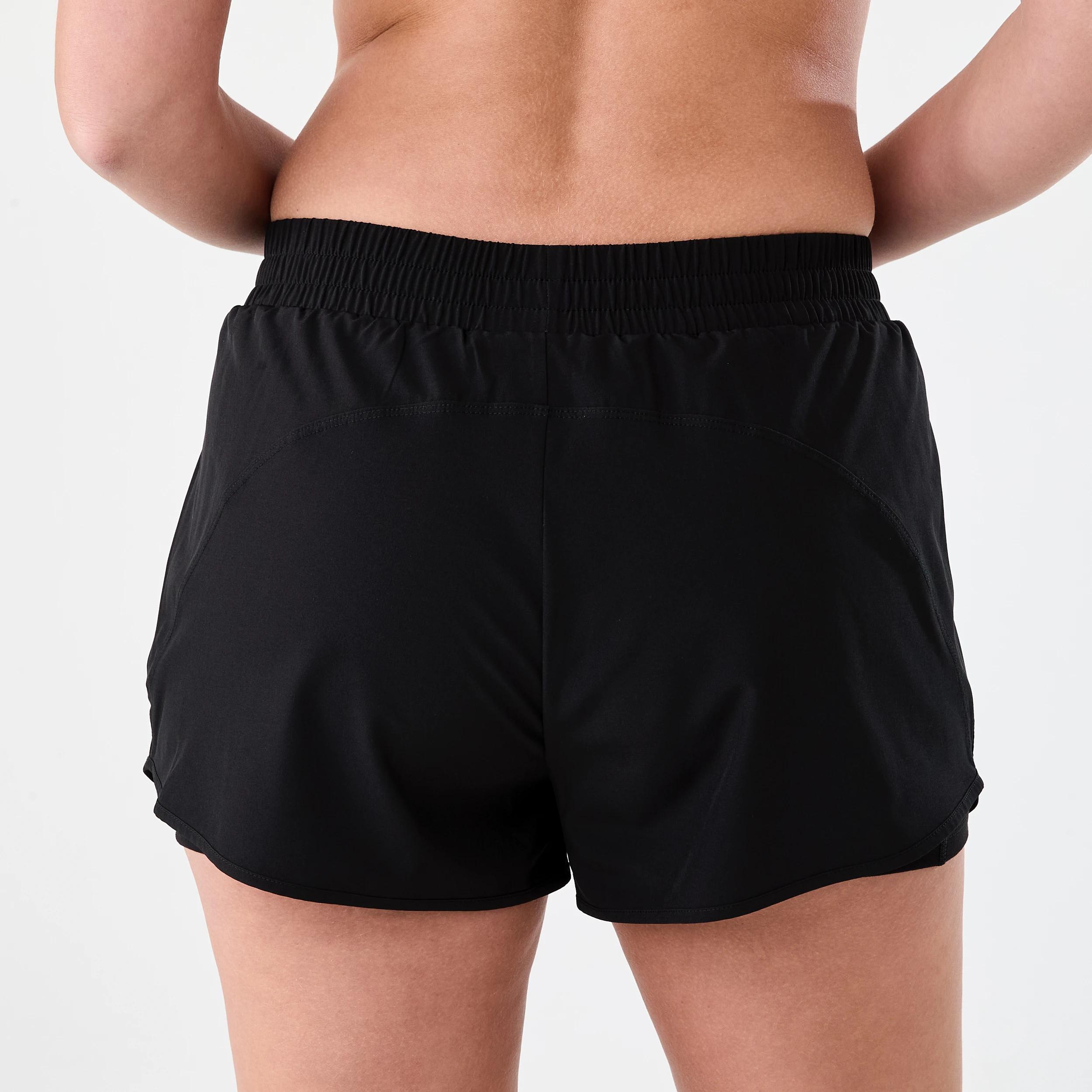 3 Active Womens 3in. Running Shorts Black, 3 of 7