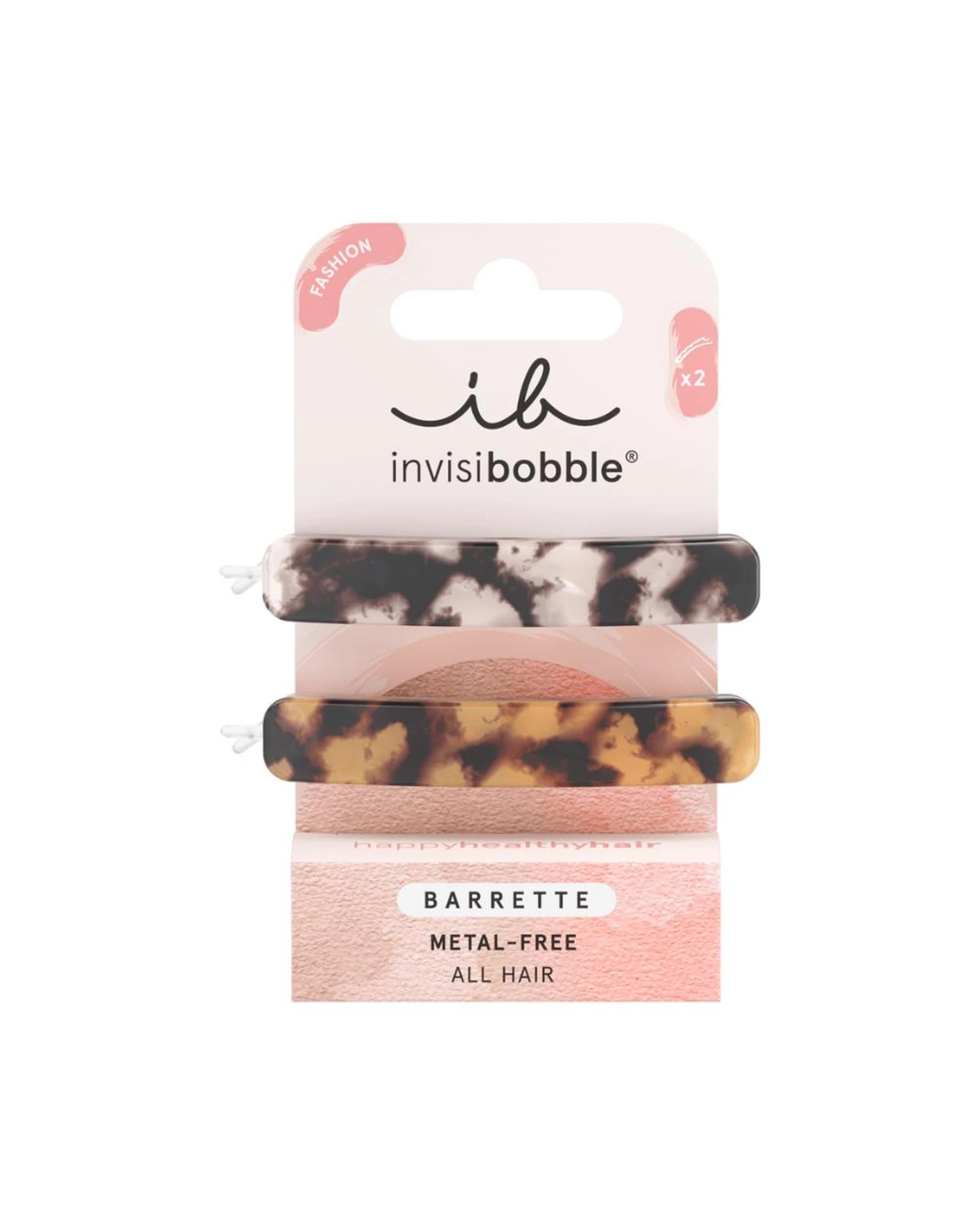 1 Invisibobble Barrette Stylish Hair Clip 2Pk - Havana Mama - Multi, 1 of 2