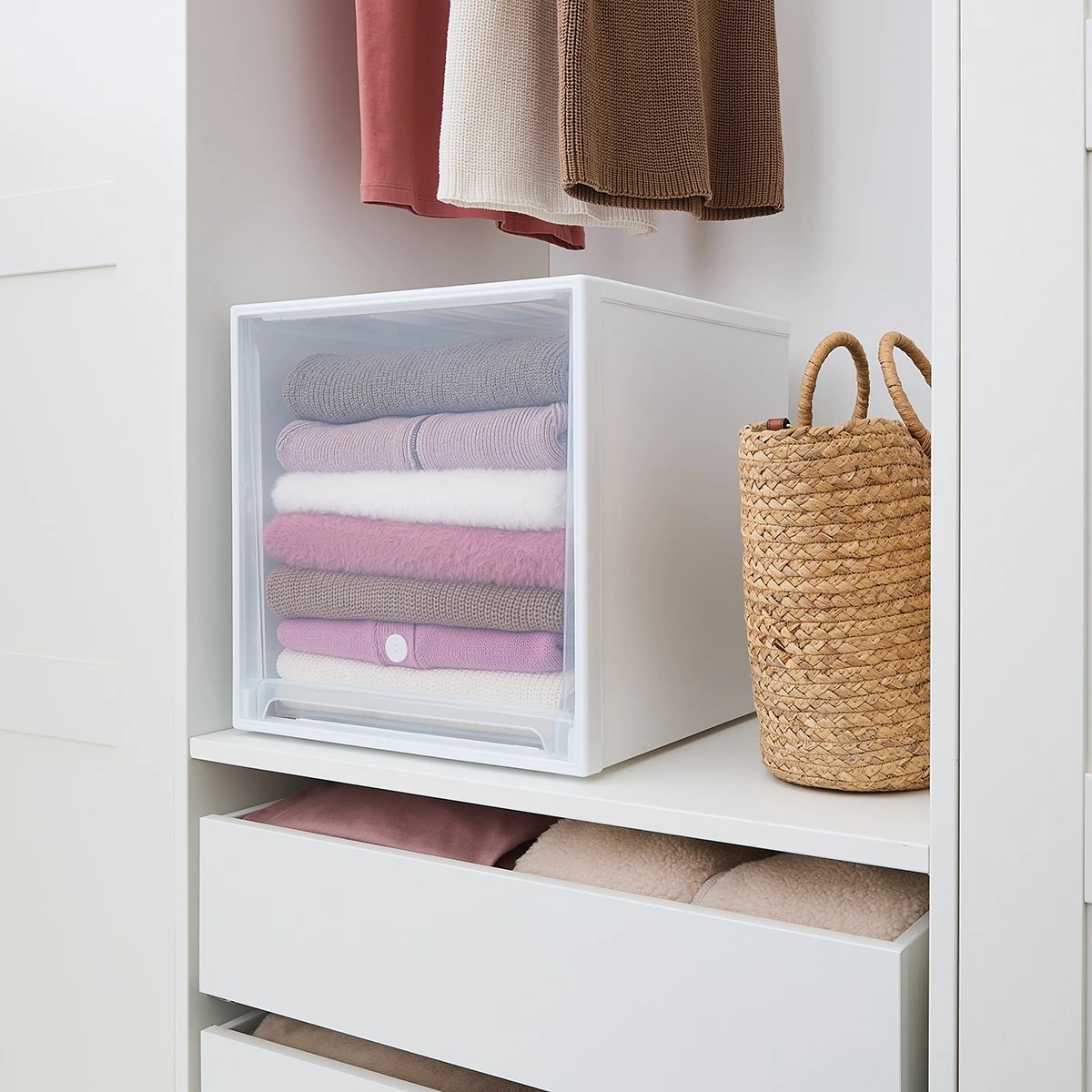 1 Square Large Modular Storage Drawer - White, 1 of 10