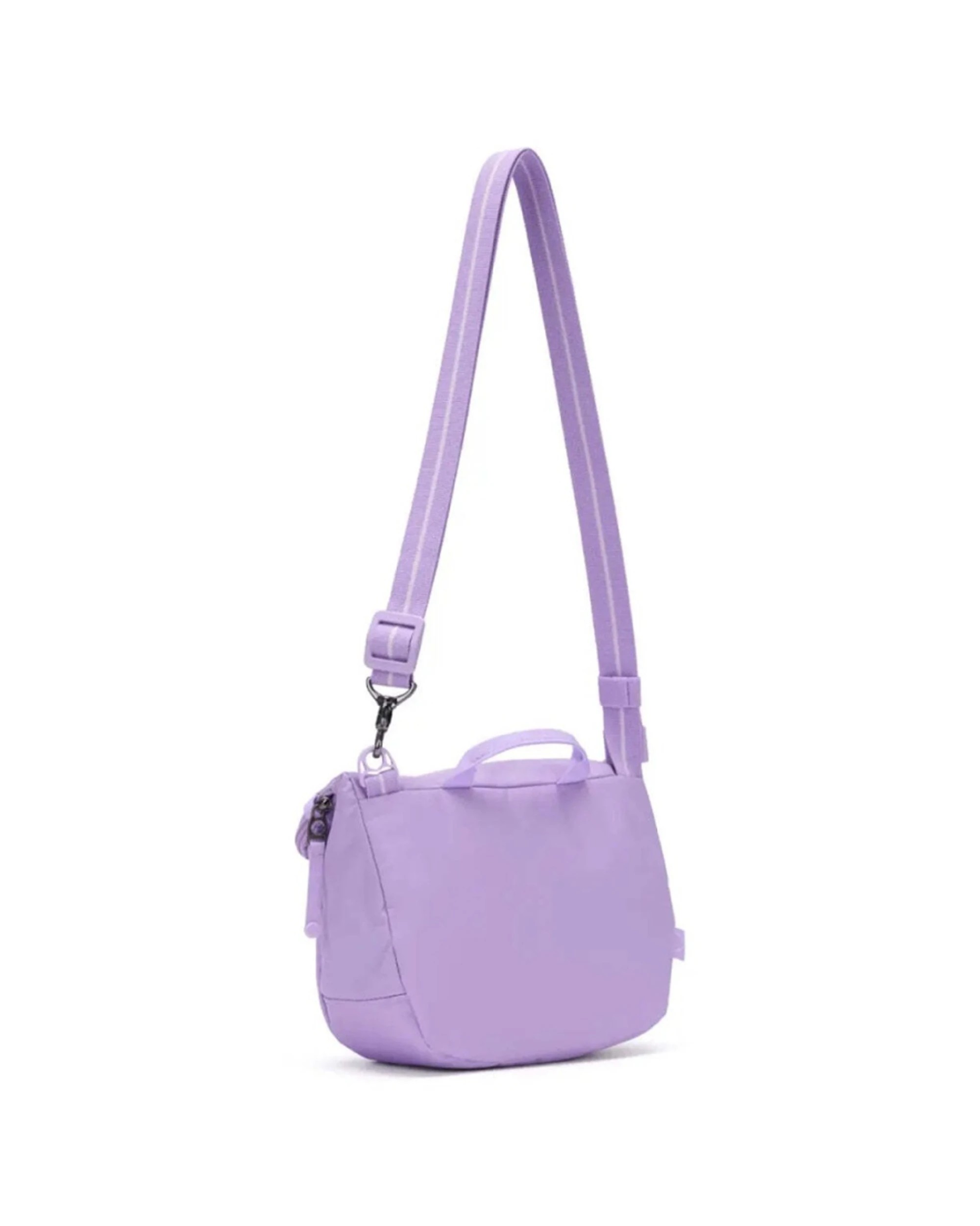 6 Pacsafe Go Anti-Theft RFID Blocking Expandable Saddle Crossbody Bag Secure Lavendar - Purple, 6 of 8
