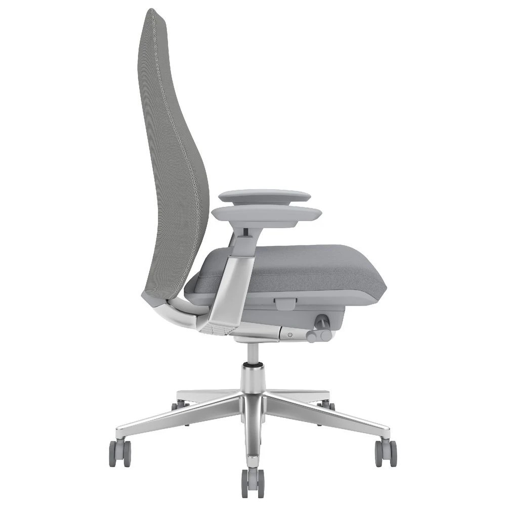 2 Haworth Fern Ergonomic Chair 4D Arms Adjustable Lumbar Grey Ergonomic Chairs and Desk Chairs, 2 of 5