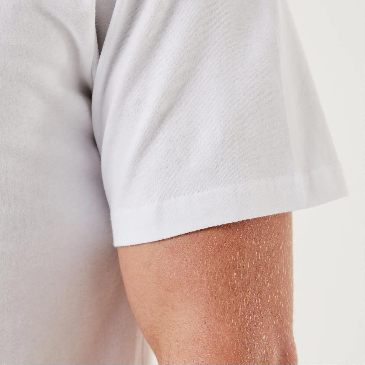 6 Plain Crew Neck T-shirt WHITE, 6 of 7