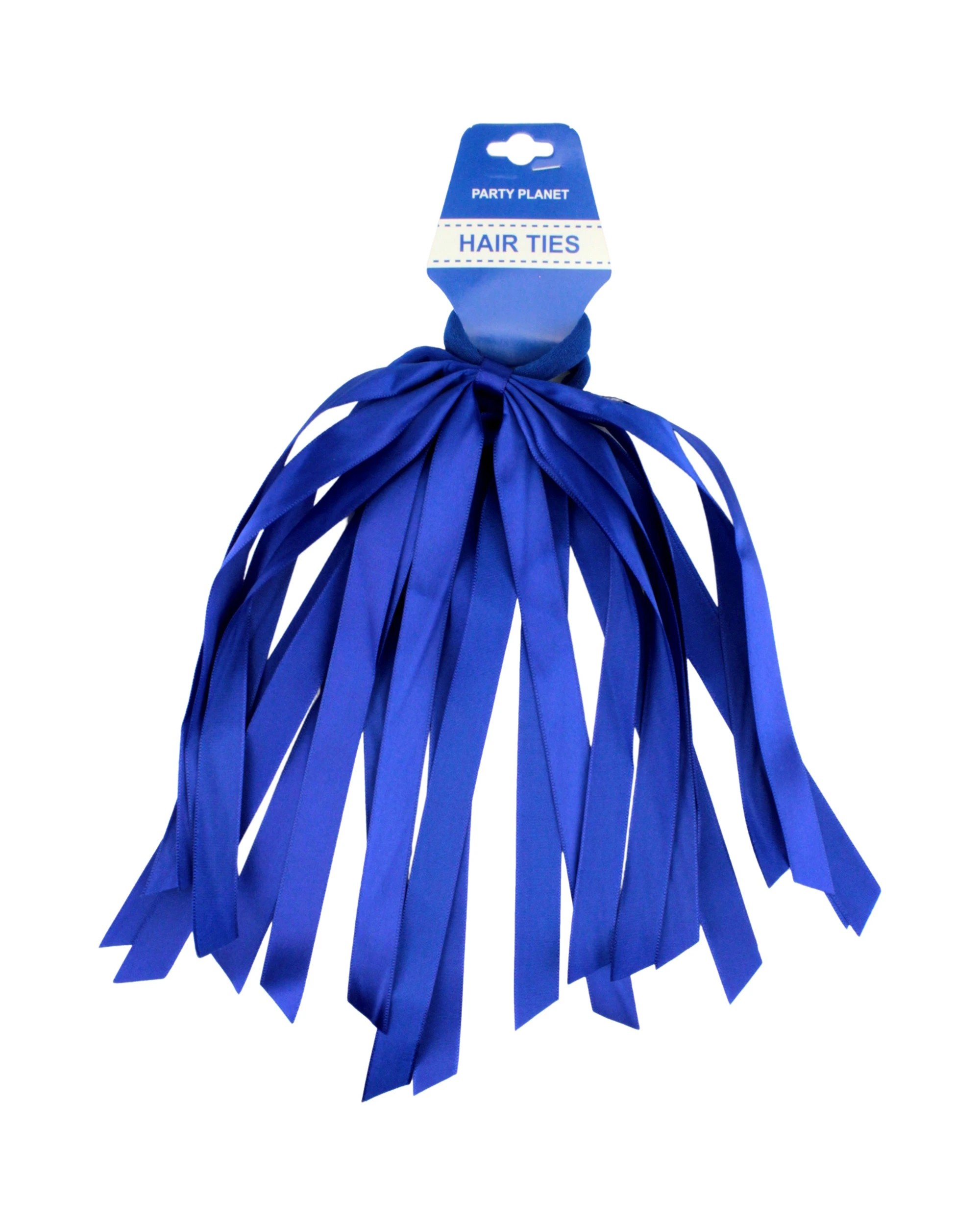 2 Oceana Royal Ribbon Hair Ties Pack of 2 - Blue, 2 of 3
