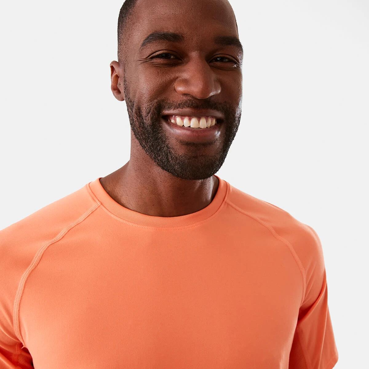 4 Active Mens Soft Touch T-shirt Mint Orng, 4 of 7