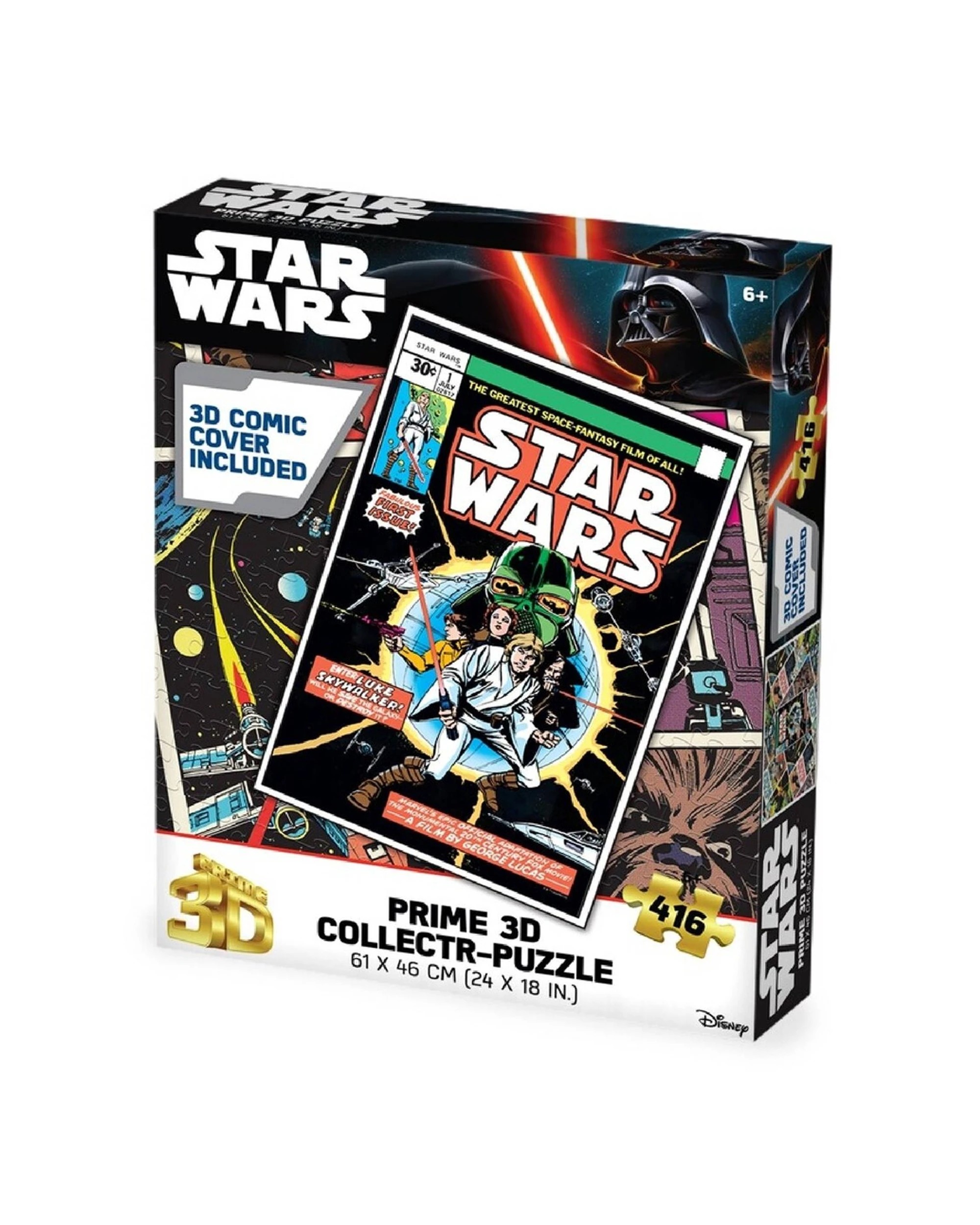 1 Prime3D 416pc Lenticular Marvel Star Wars Comic Book Jigsaw Puzzle Unique - Multi, 1 of 1