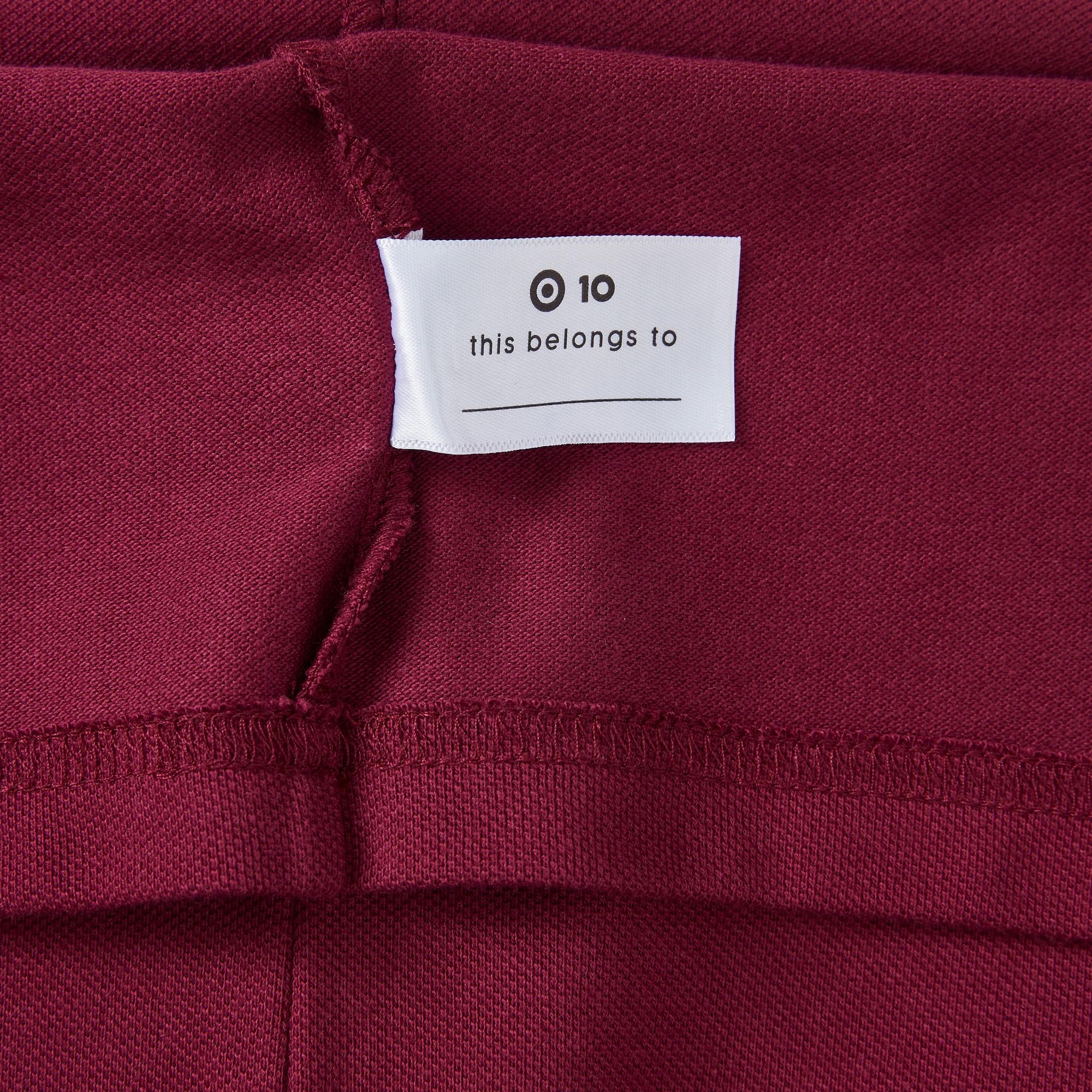 7 Target School Polo Long Sleeve Top BURGUNDY, 7 of 7