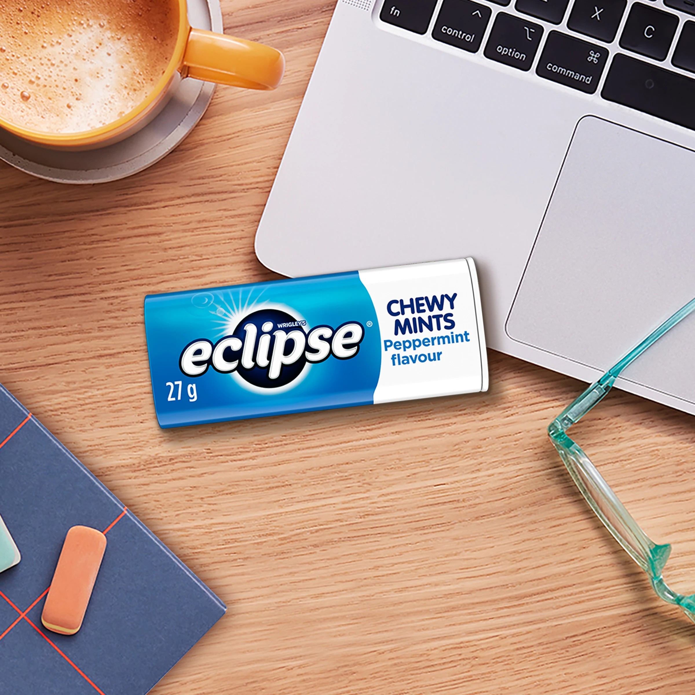 4 Wrigley's Eclipse Chewy Peppermint Mints 27g, 4 of 5