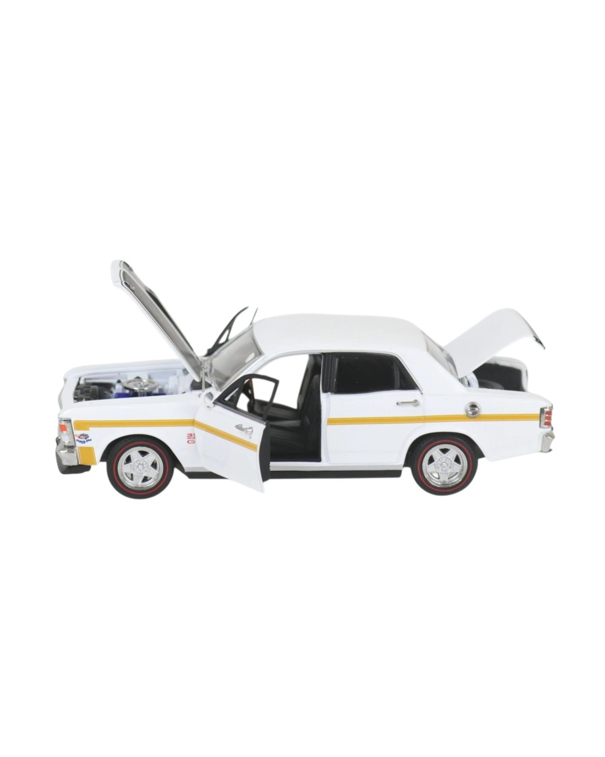3 DDA Ford Falcon XW GTHO Phase 2 White 1:32 Scale Vehicle - White, 3 of 4