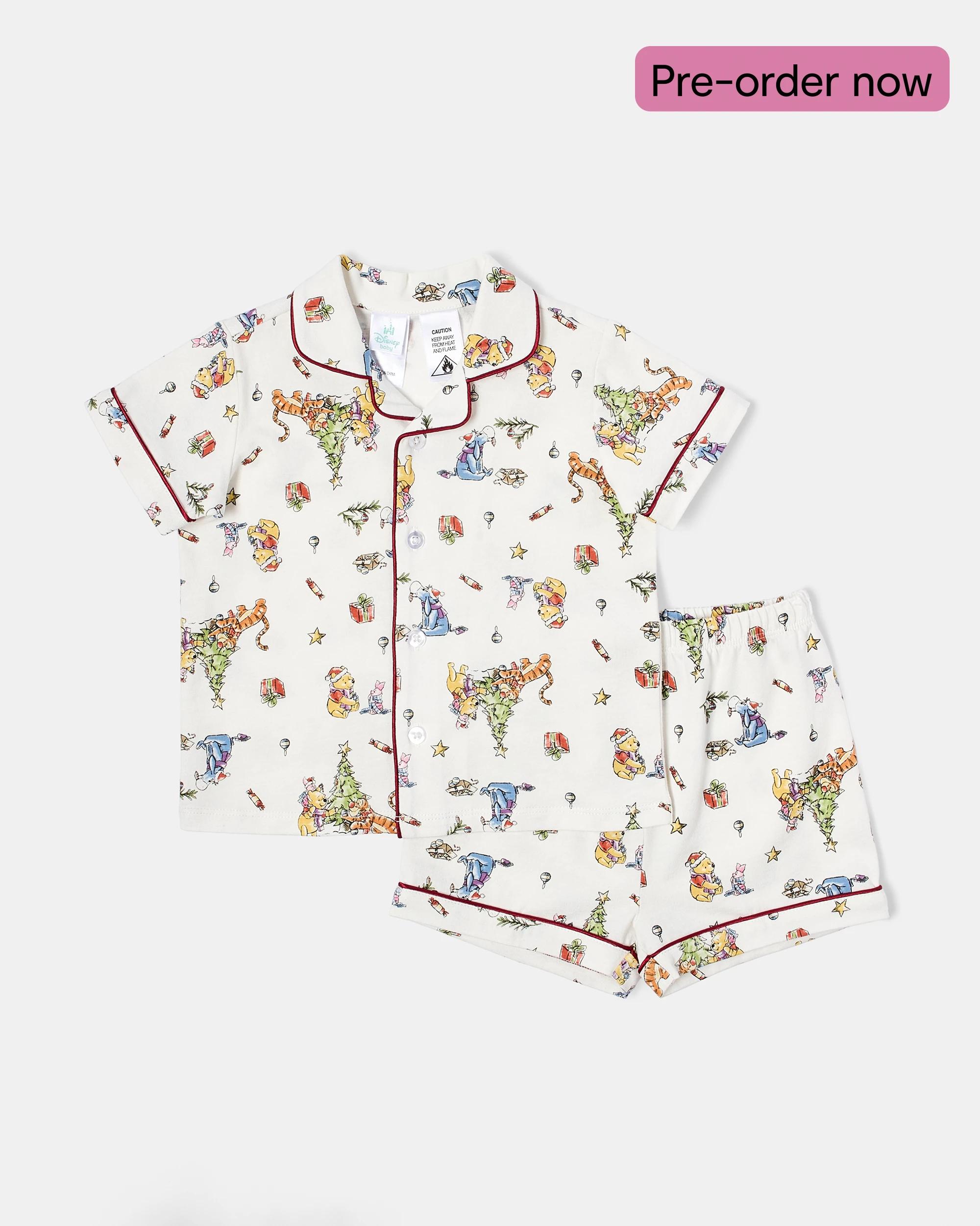 1 Family Matching Christmas Winnie The Pooh Mini Me Baby Pyjama Set Wtp, 1 of 7