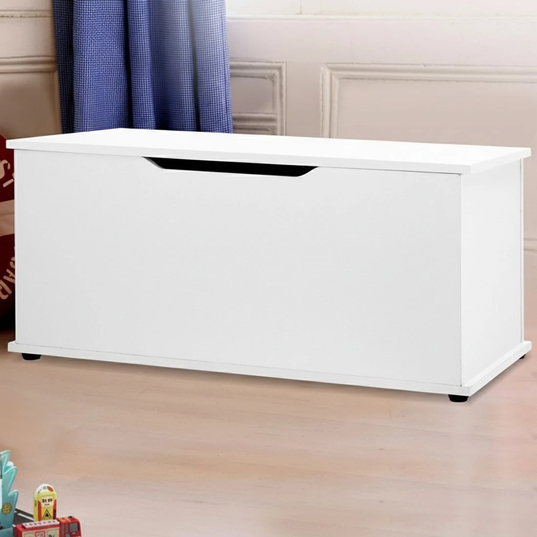 7 Keezi Kids Toy Box Chest Children Container Storage Clothes Organiser Cabinet - White, 7 of 7