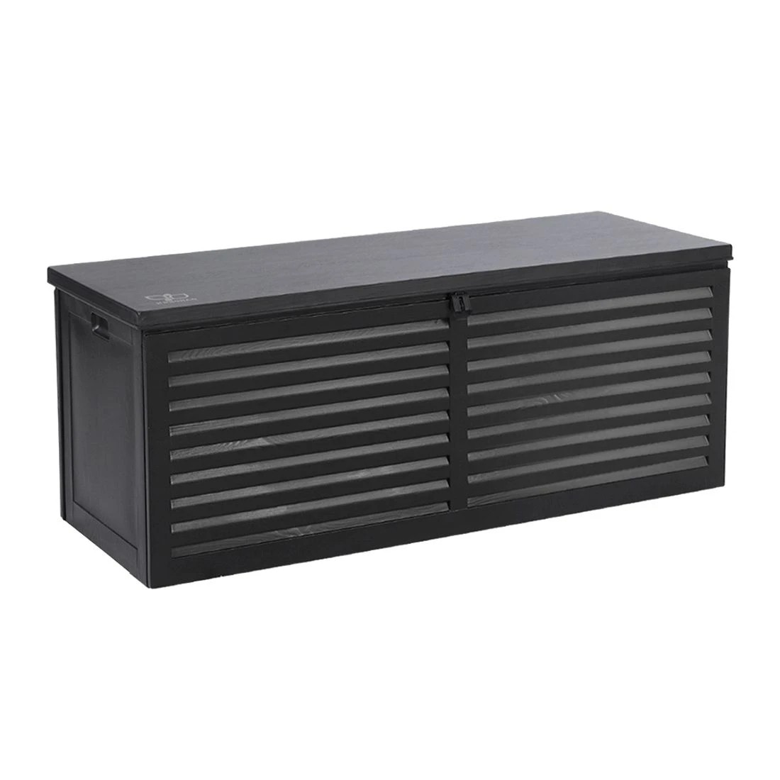 4 Gardeon Outdoor Storage Box 390l Container Lockable Garden Bench Shed Tools Toy
 - Black, 4 of 6