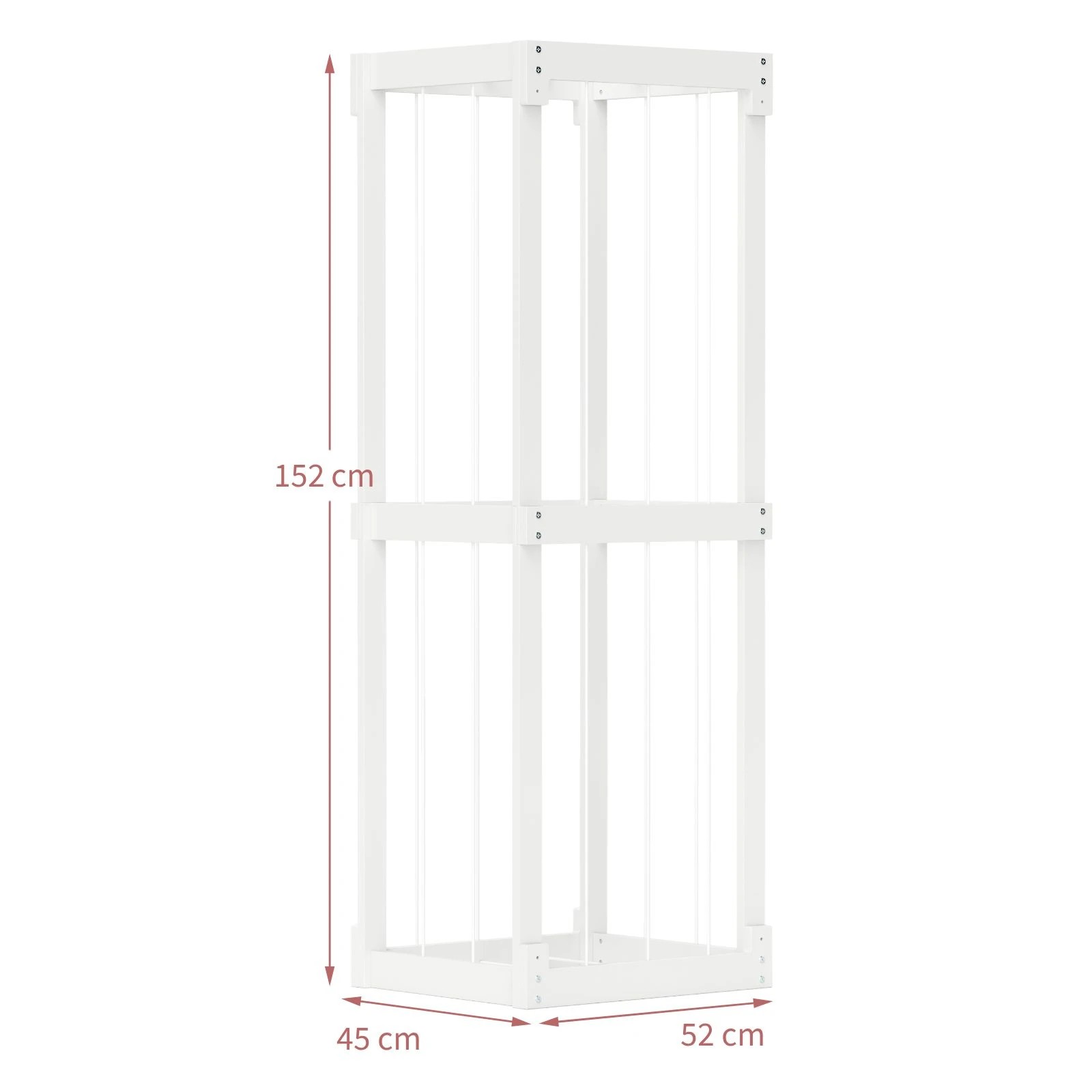 2 Costway Wooden Toy Storage Organizer Tall Display Rack, 2 of 5