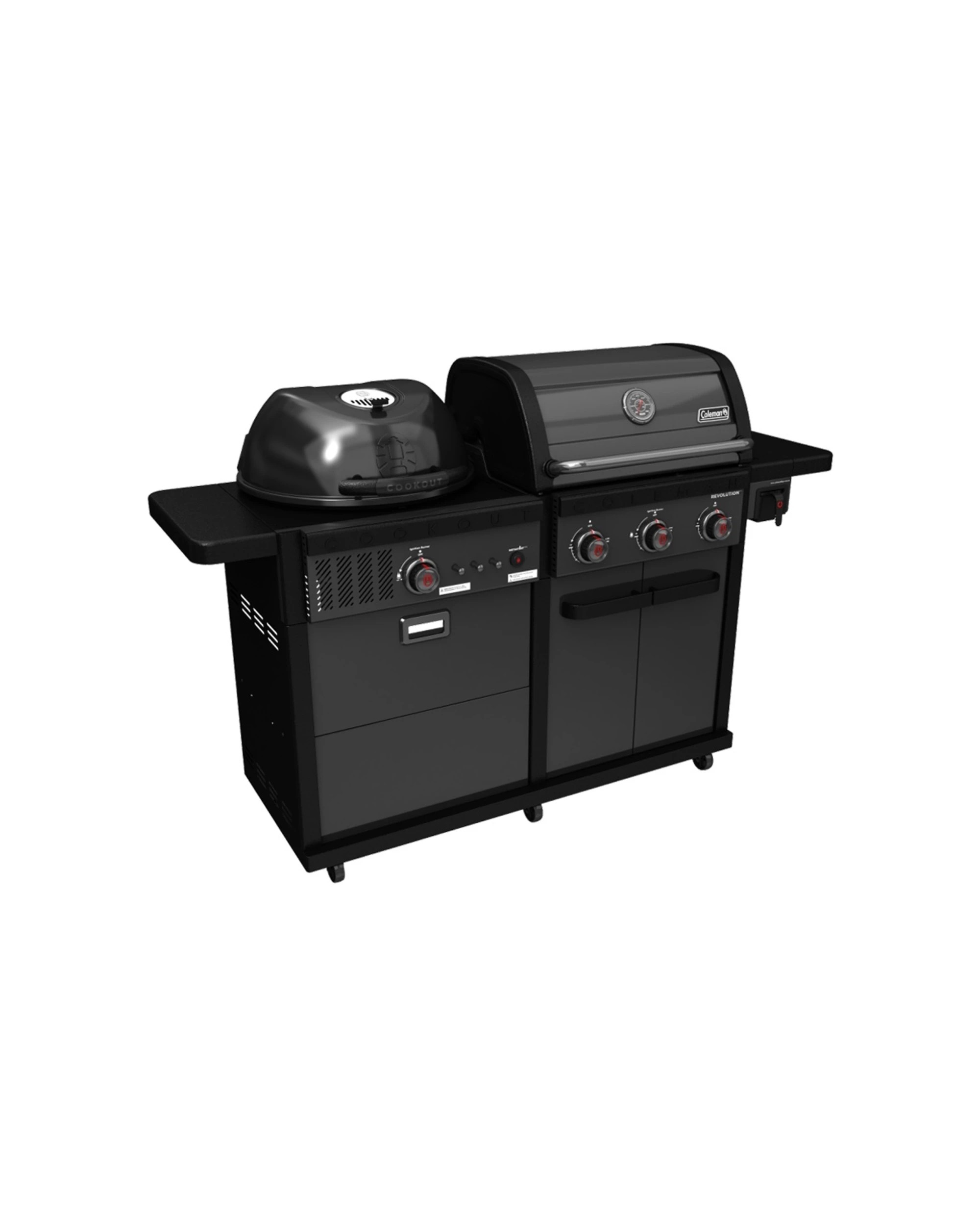 2 Coleman Revolution Dual Fuel Kitchen With Sink And Fridge Modules - Matt - Black, 2 of 4