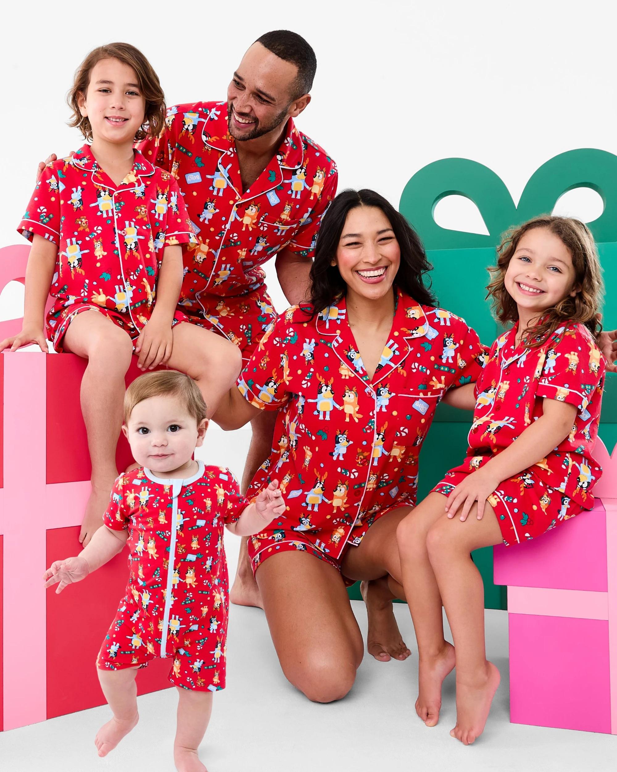 2 Family Matching Christmas Bluey Womens Pyjama Set Xmas Bluey, 2 of 10