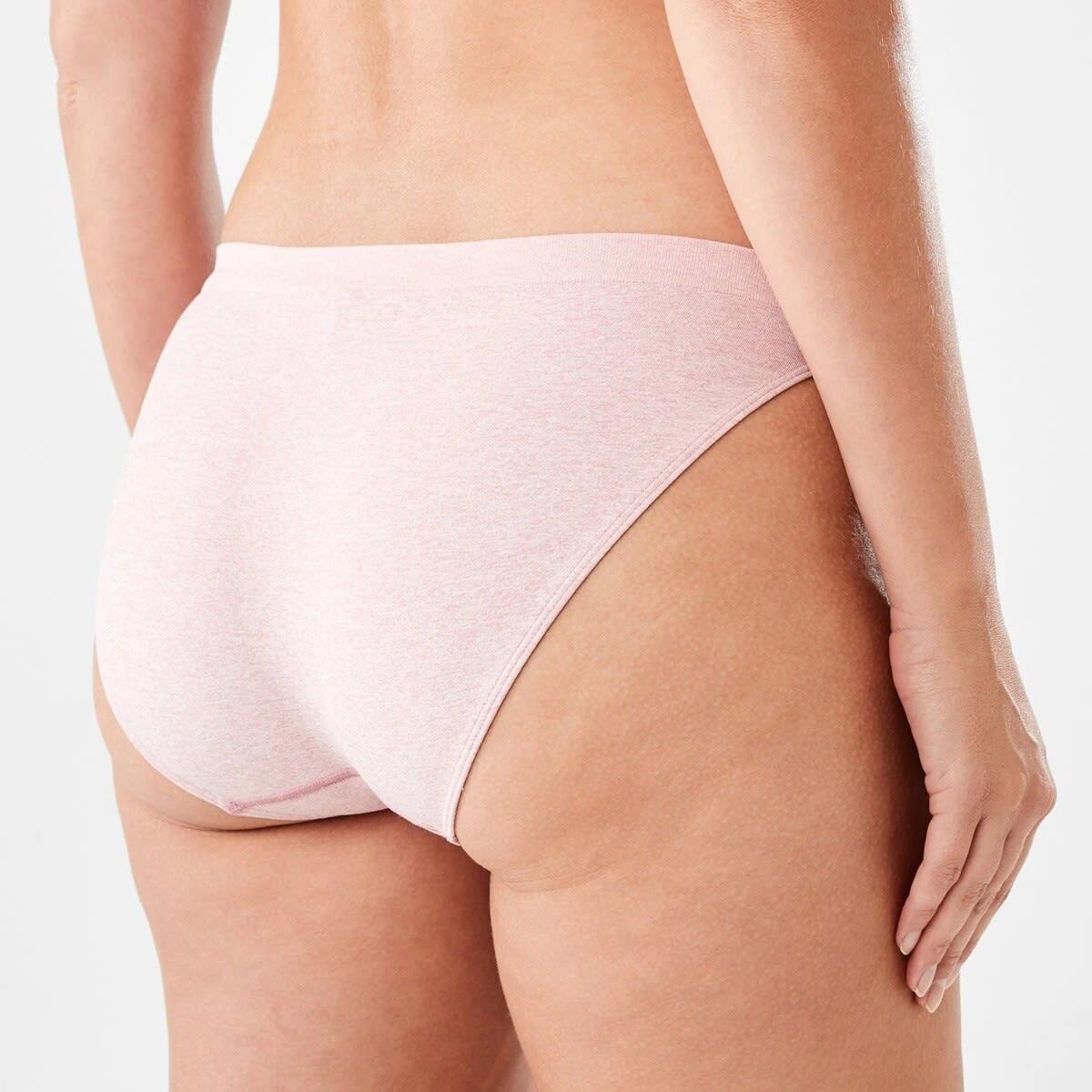 3 Ultra Smooth Seamfree Bikini Briefs SIERRA PINK MARLE, 3 of 4