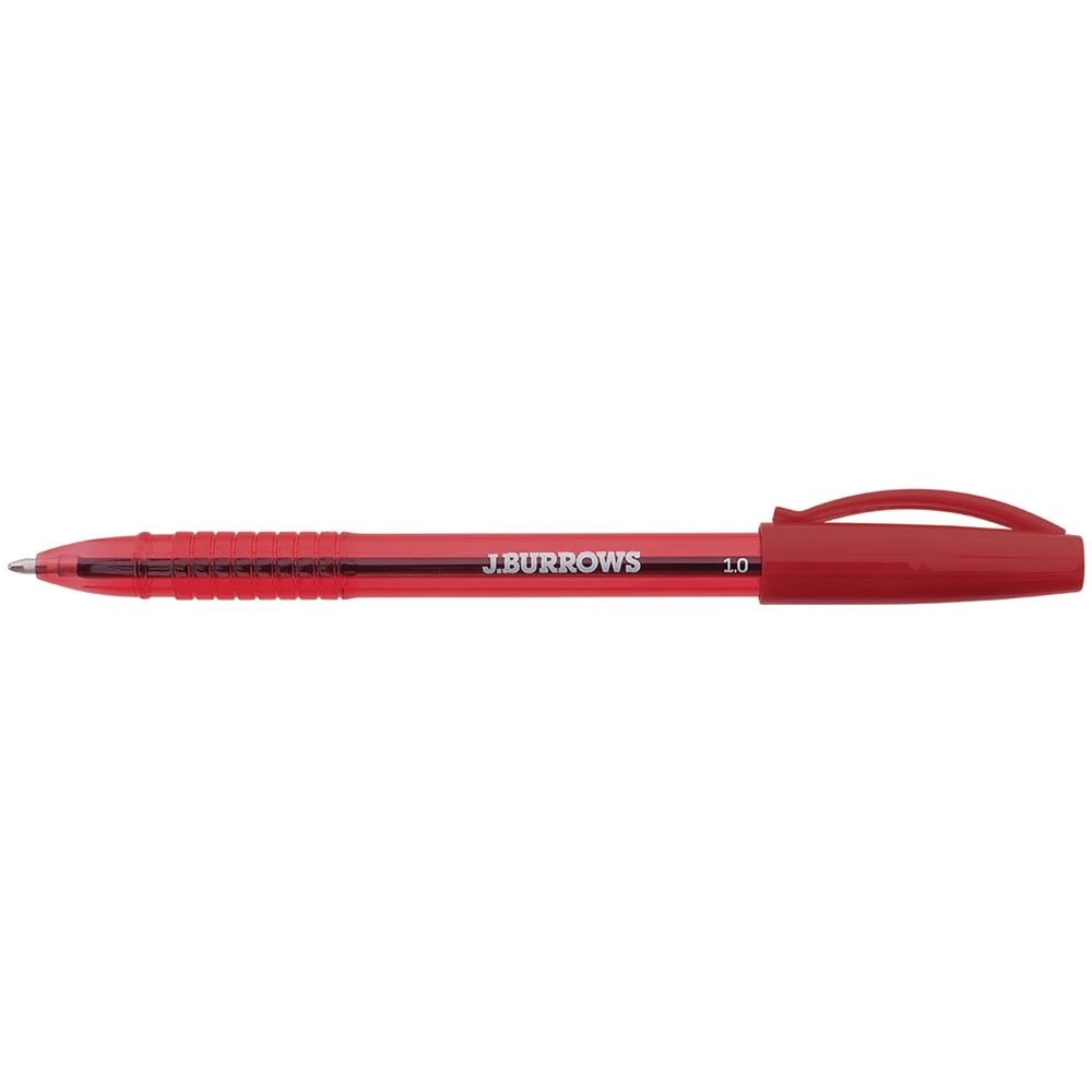 2 J.Burrows Ballpoint Pens Red 50 Pack, 2 of 3