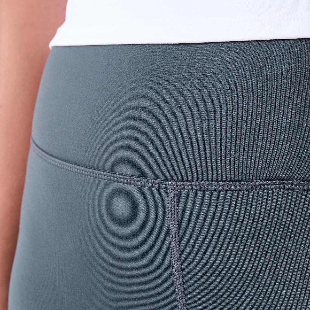 4 Active Womens Full Length Fleece Leggings HARMONY GREY, 4 of 5