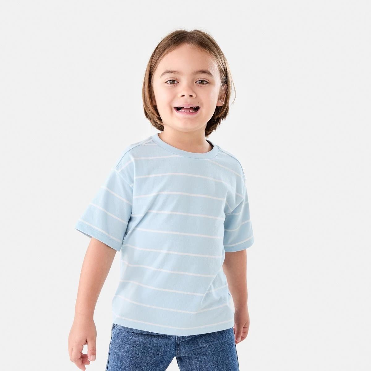 1 Stripe T-shirt THICK AND THIN STRIPE BLUE, 1 of 6