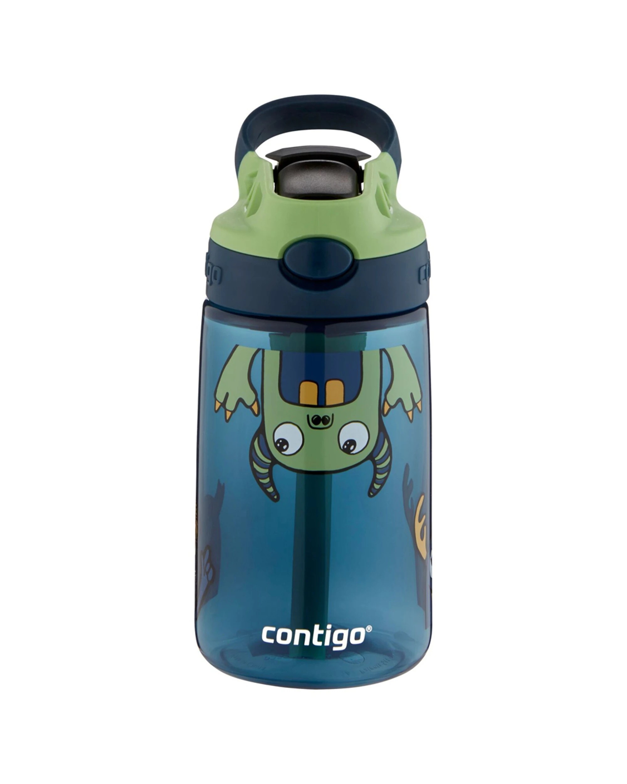 3 Contigo Kids Autospout Water Bottle 414ml Monsters Design BPA-Free - Multi, 3 of 5