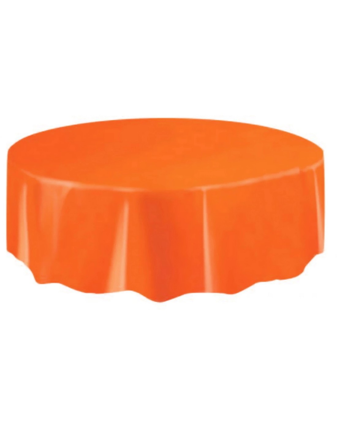Unique Round Plastic Tablecloth - Orange - Kmart