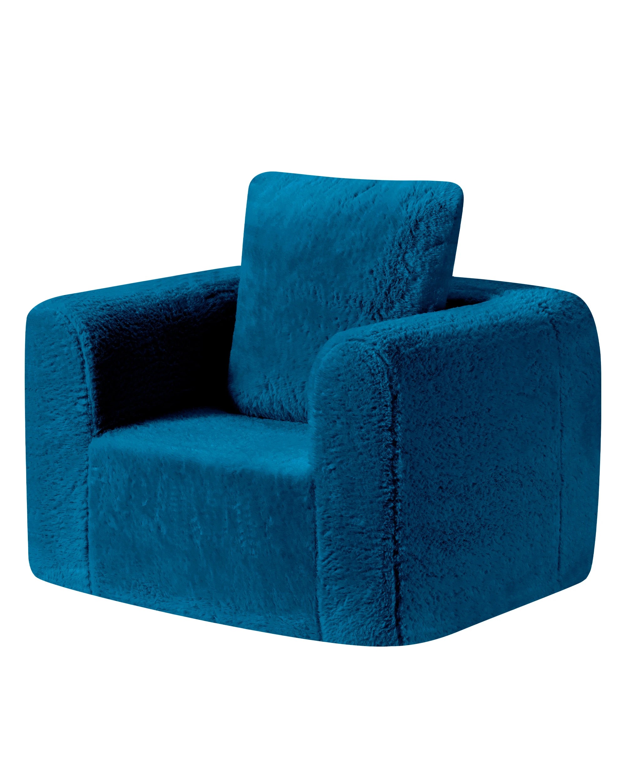 1 Playpals Kids Sofa Couch with Pillow Toddler Chair High-resilience - Blue, 1 of 6