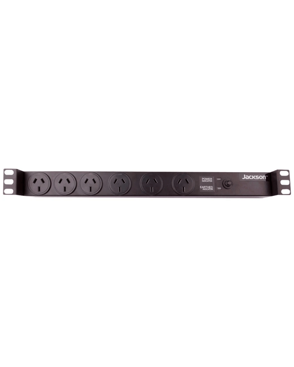 Jackson 6 Outlet Rackmount Powerboard Black