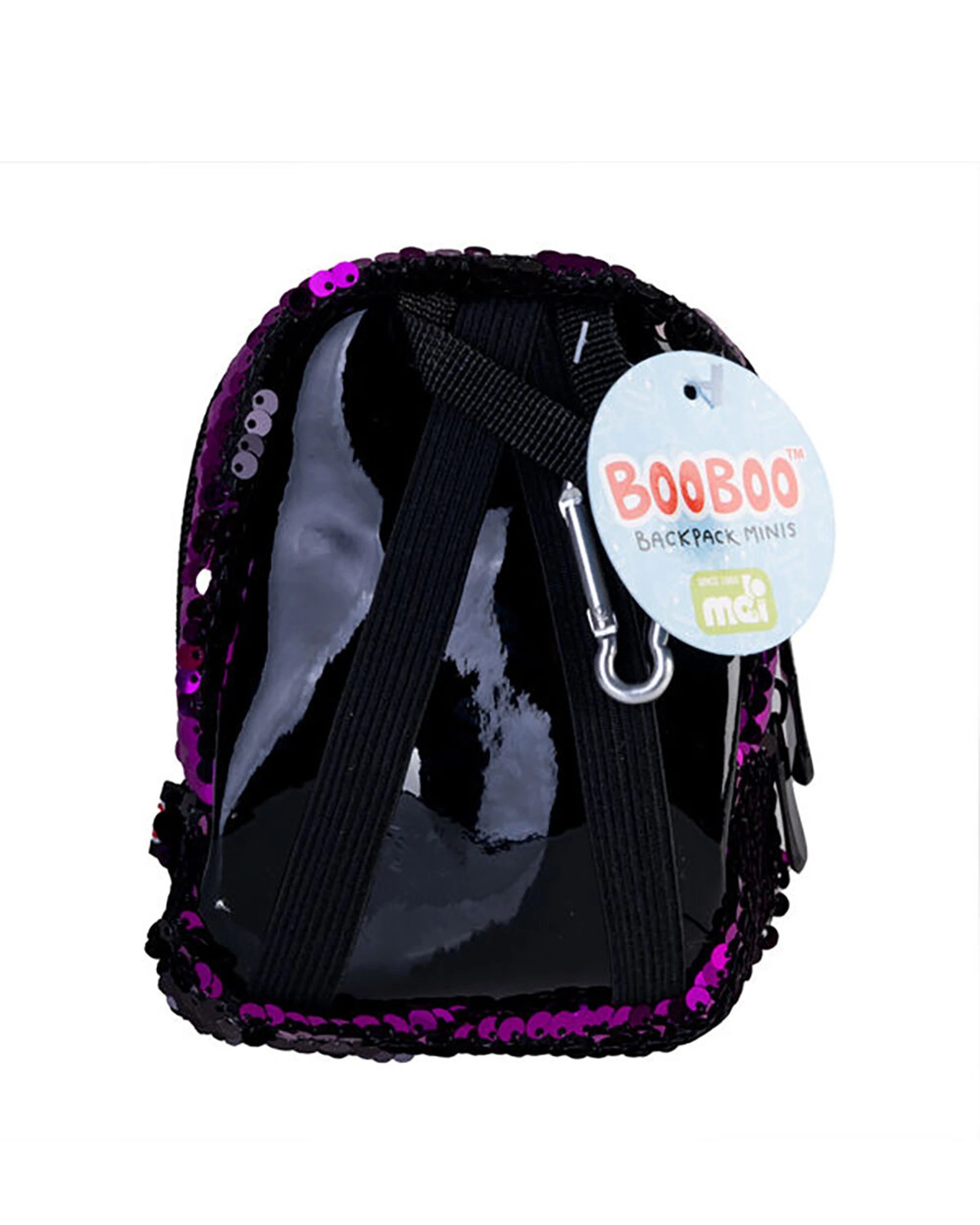 3 MDI BooBoo Kid's Backpack Mini's Sequin Mini Bag 11x13cm 3y+ - Purple, 3 of 5