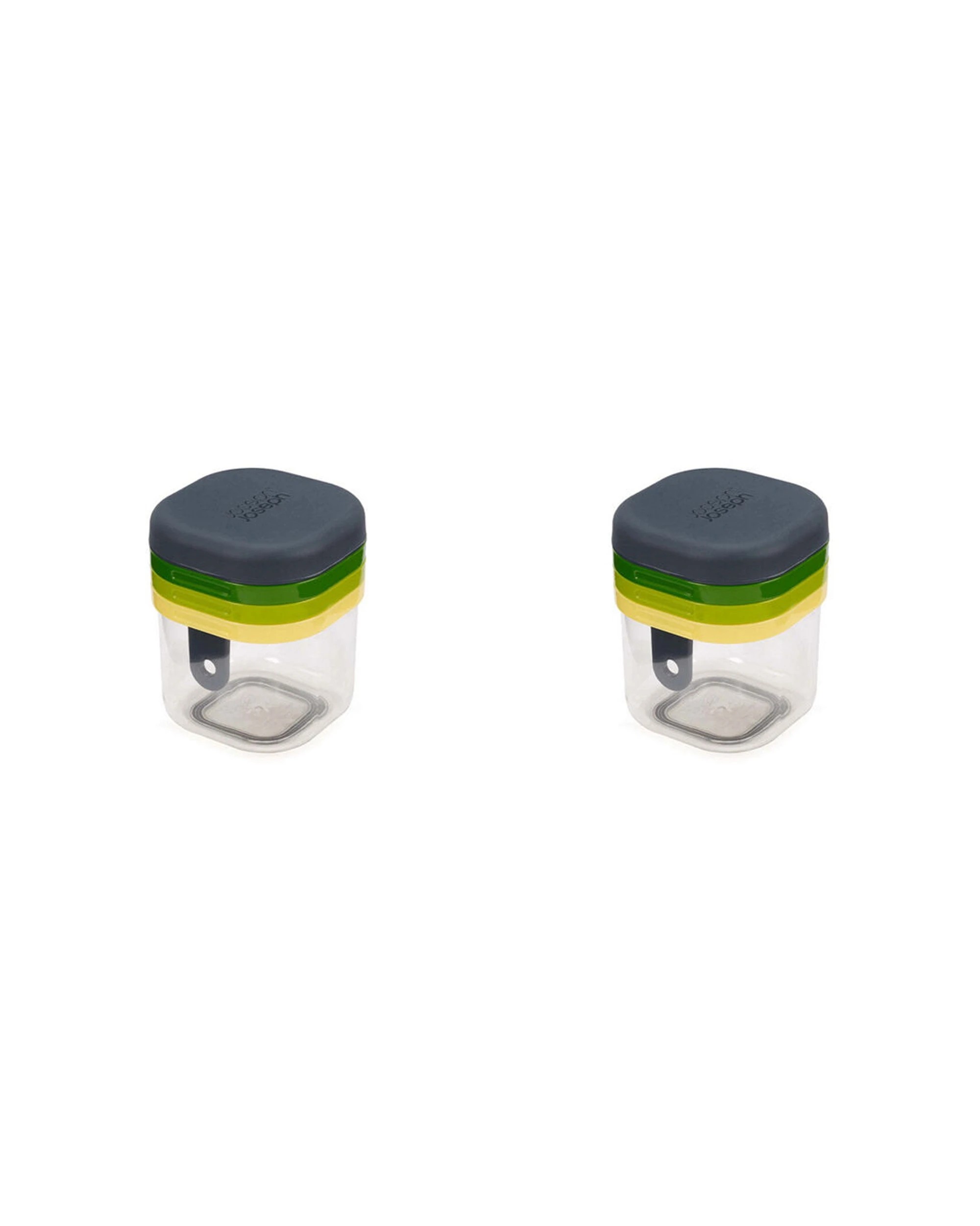 1 Joseph Joseph 2PK Prep 12cm Mini Manual Chopper Slicer With Food Grip - Green, 1 of 7