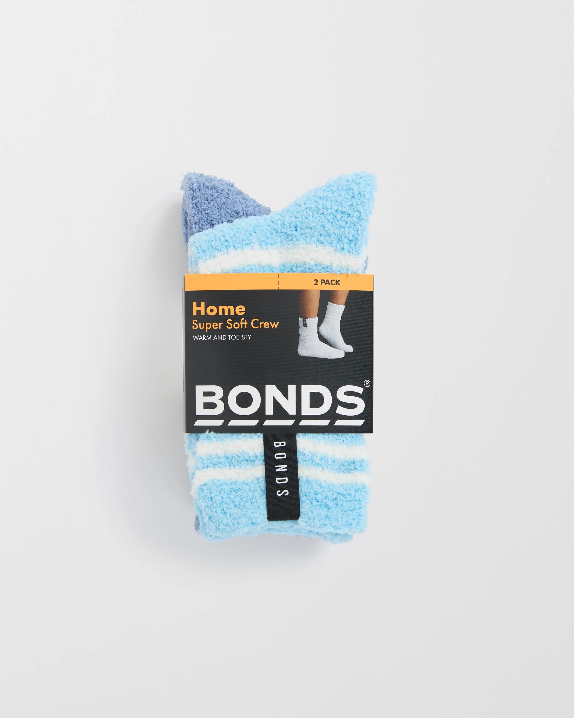 7 Bonds Supersoft 2 Pack Crew Socks PINK, 7 of 7
