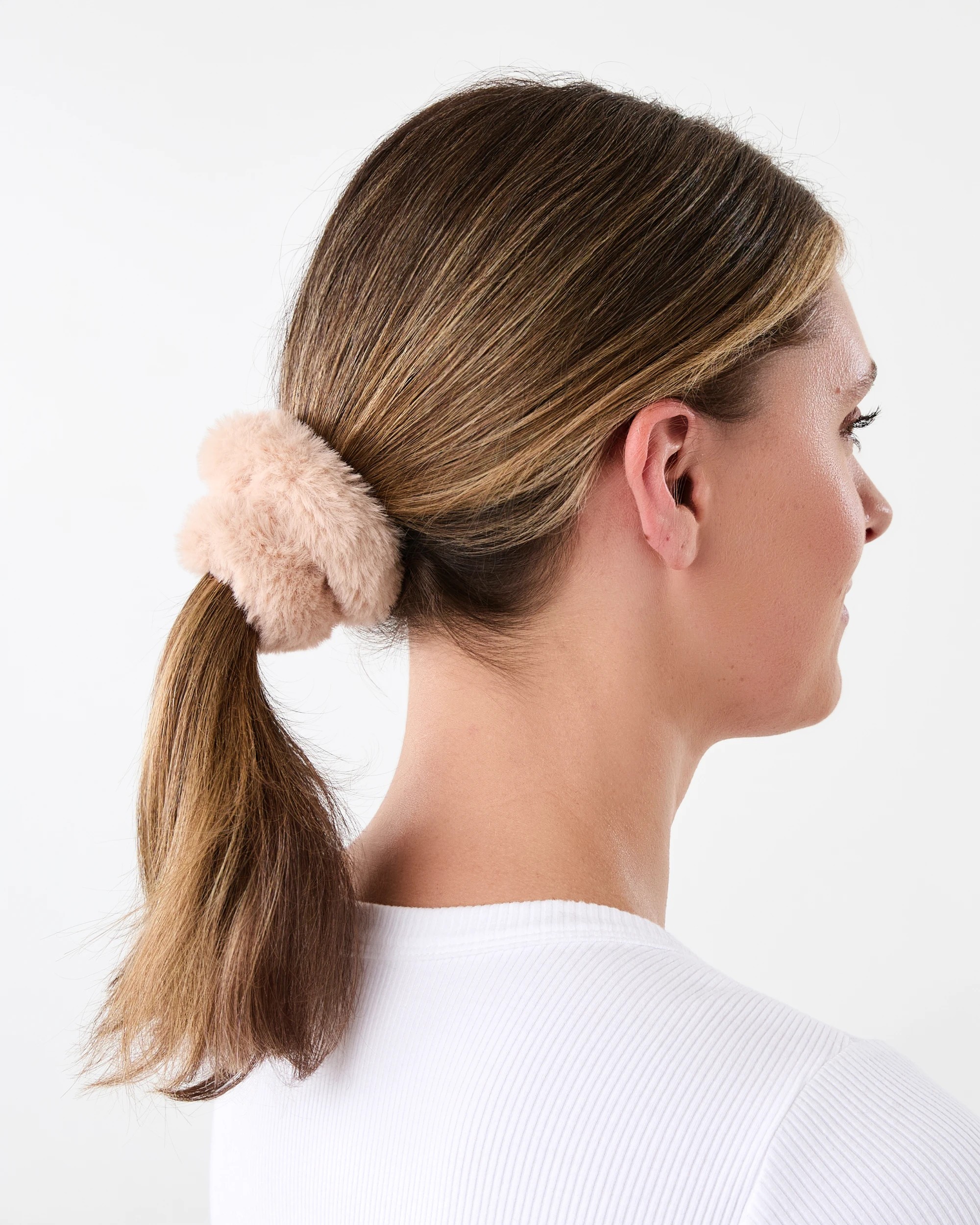 3 2 Pack Faux Fur Hair Scrunchies, 3 of 4
