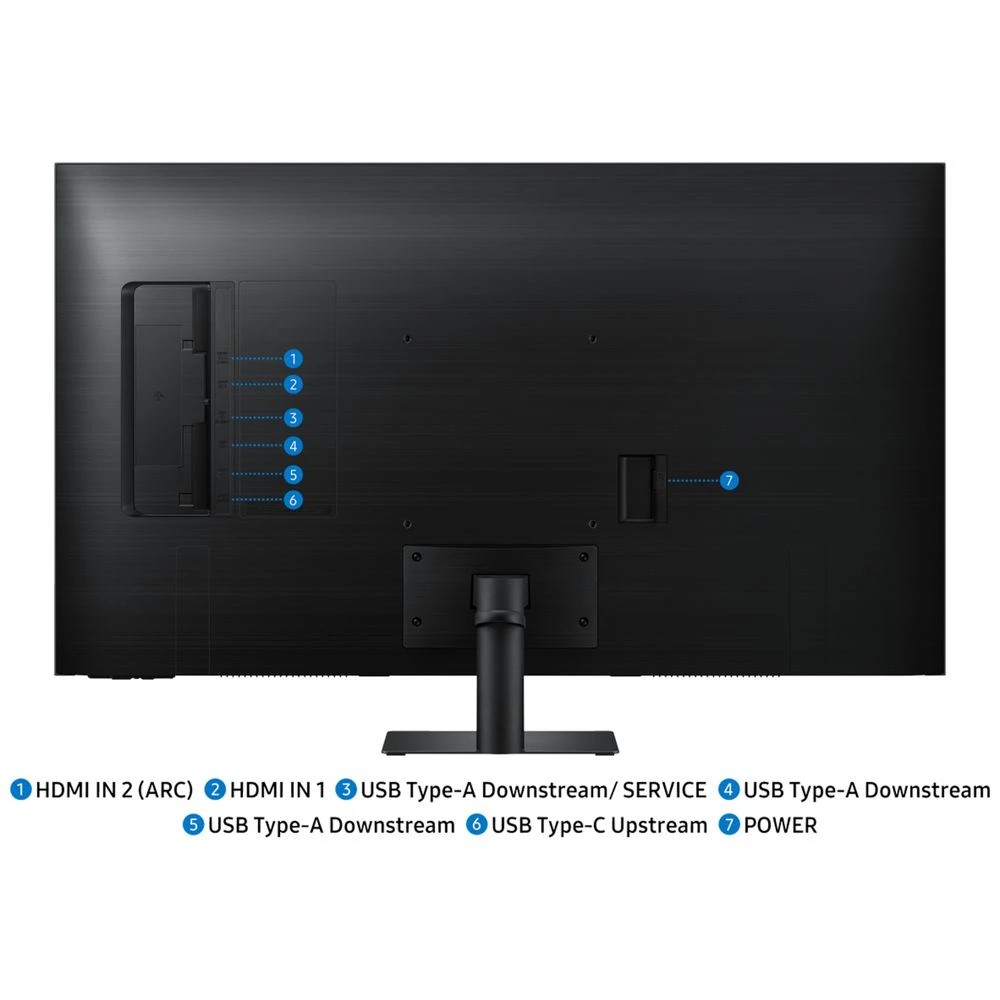 9 Samsung M7 43" 4K UHD USB-C 65W PD Smart Monitor M70F, 9 of 9