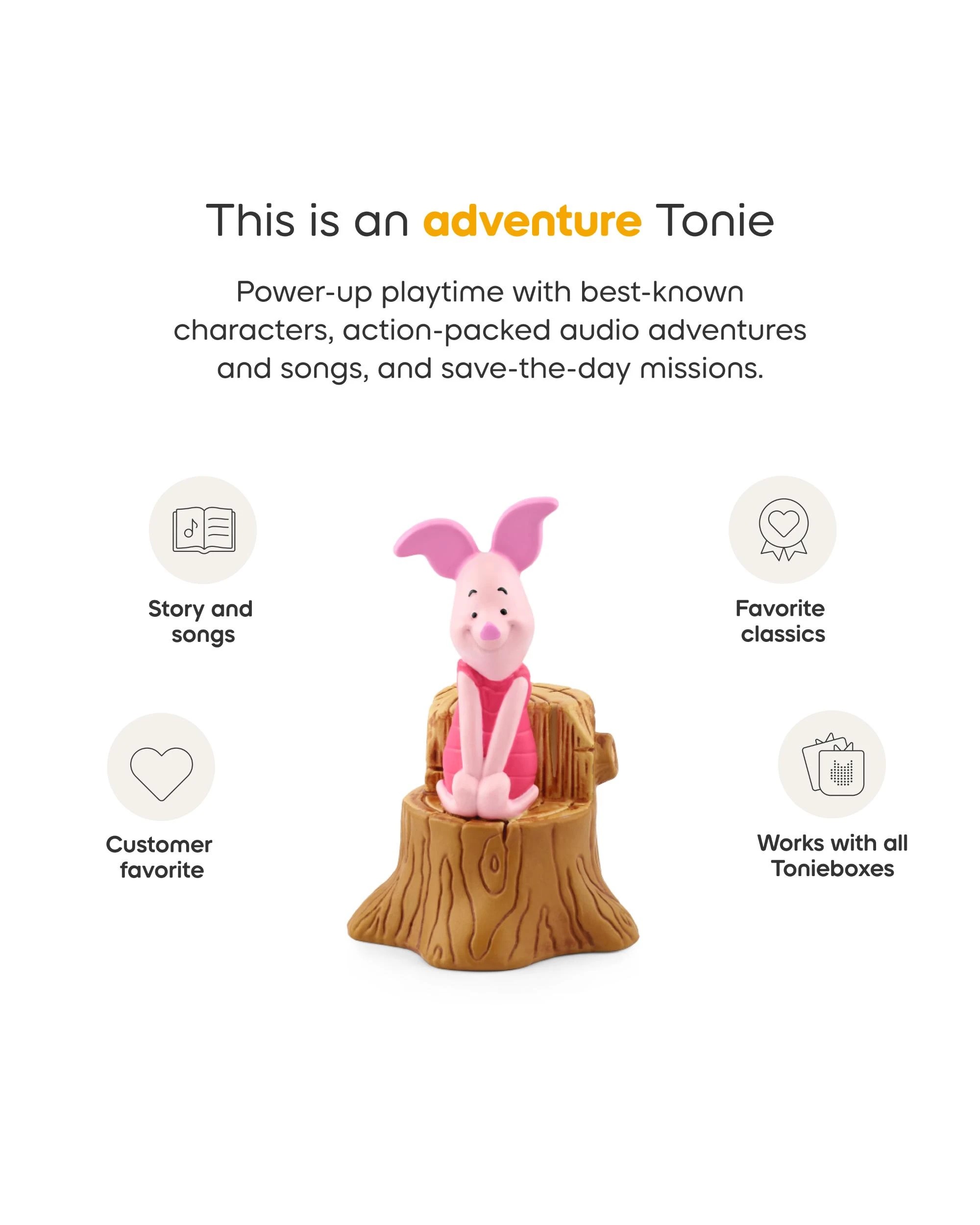 3 Winnie the Pooh - Piglet Tonies Audio Character - Multi, 3 of 4