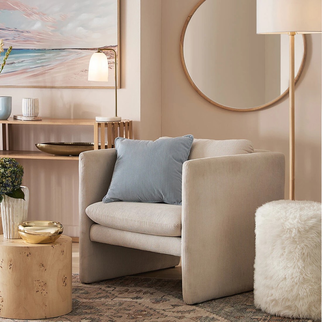 10 Henley Corduroy Lounge Chair, 10 of 10